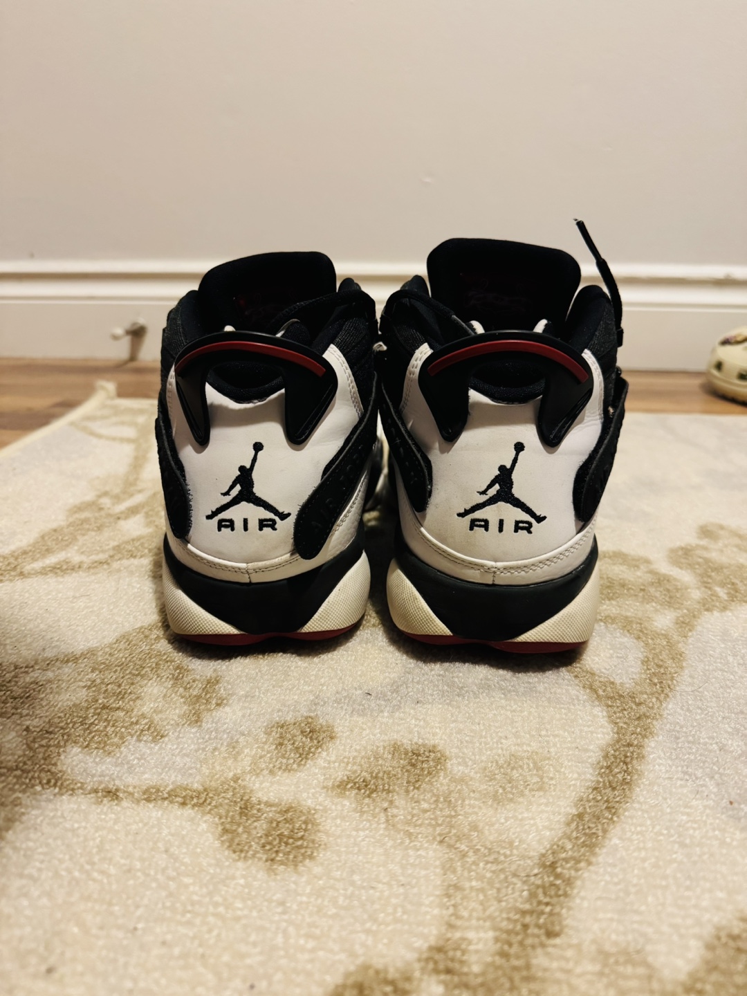 Air Jordan 6 Rings (Black/White/Red) - photo 2