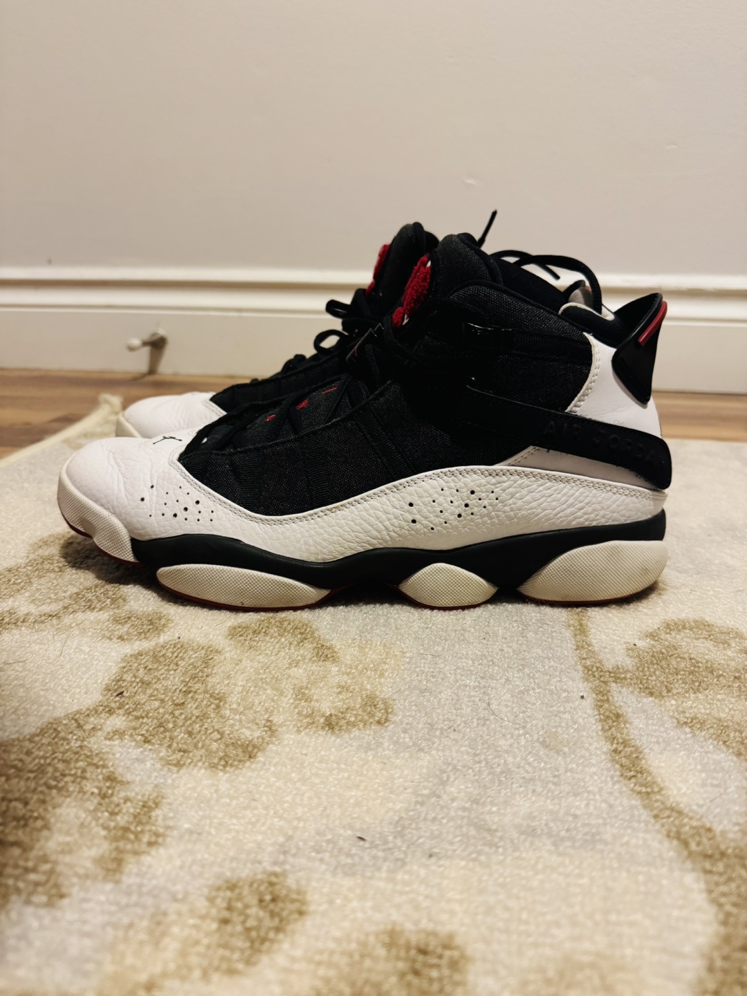 Air Jordan 6 Rings (Black/White/Red) - photo 3