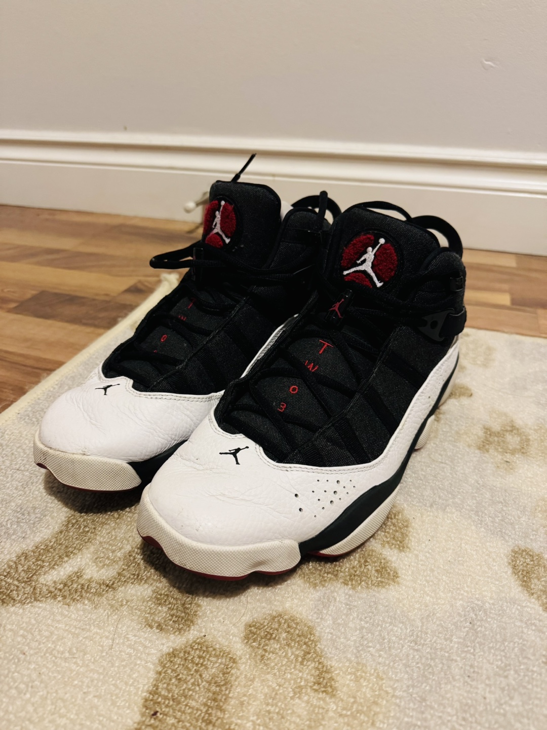 Air Jordan 6 Rings (Black/White/Red)