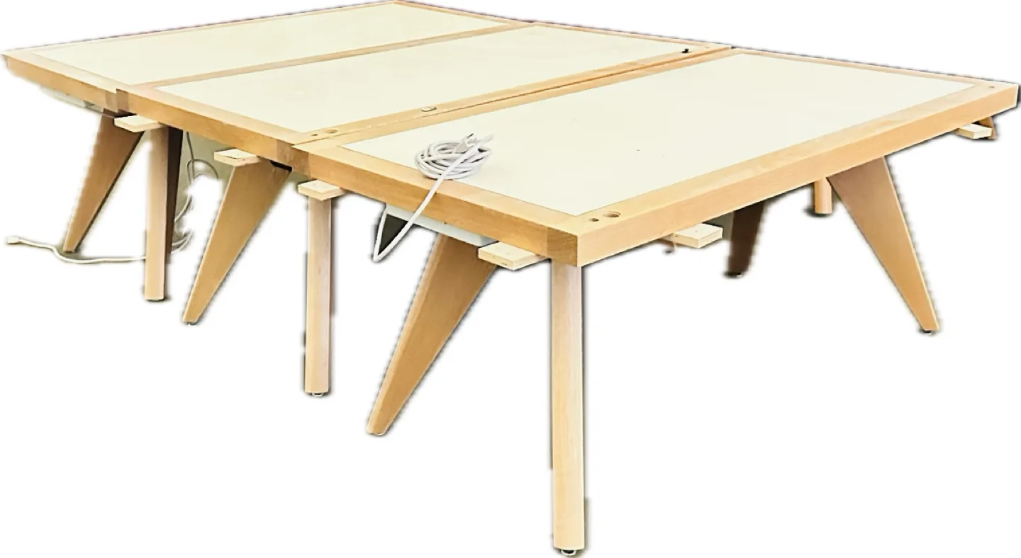 Mid-Century Modern Writing Desk with Cable Management image indicator(6)