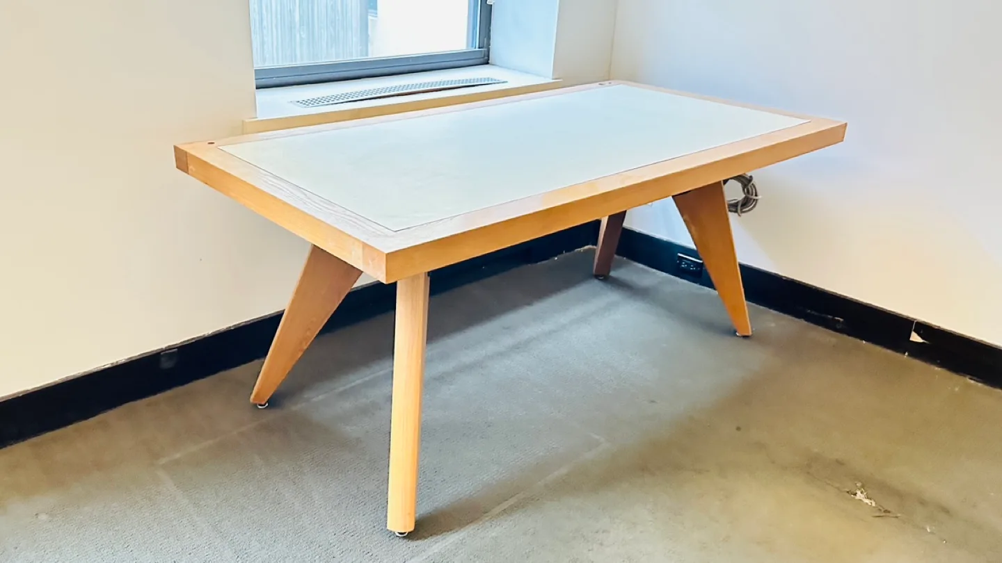 Mid-Century Modern Writing Desk with Cable Management image indicator(3)