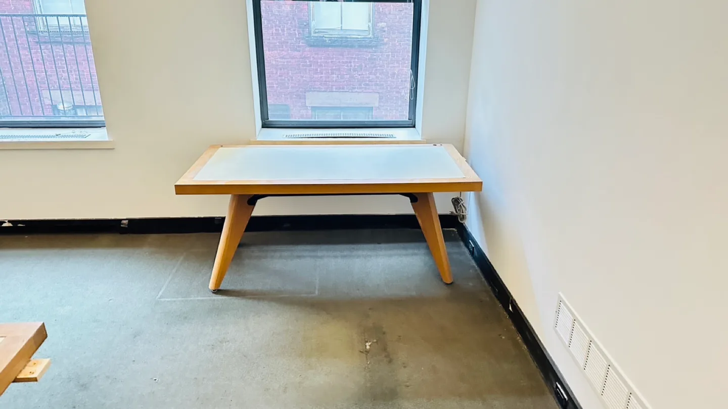 Mid-Century Modern Writing Desk with Cable Management image indicator(7)