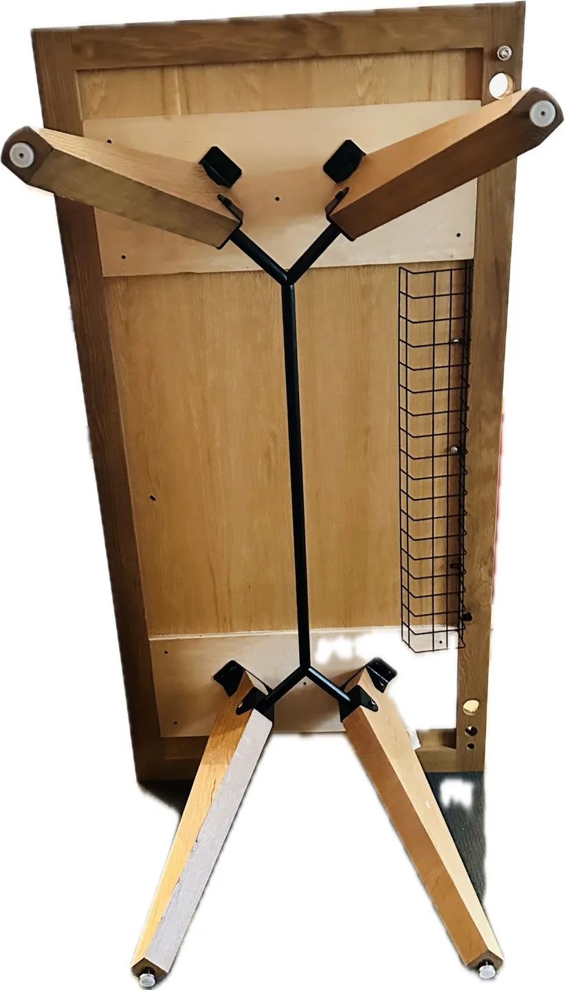 Mid-Century Modern Writing Desk with Cable Management image indicator(9)