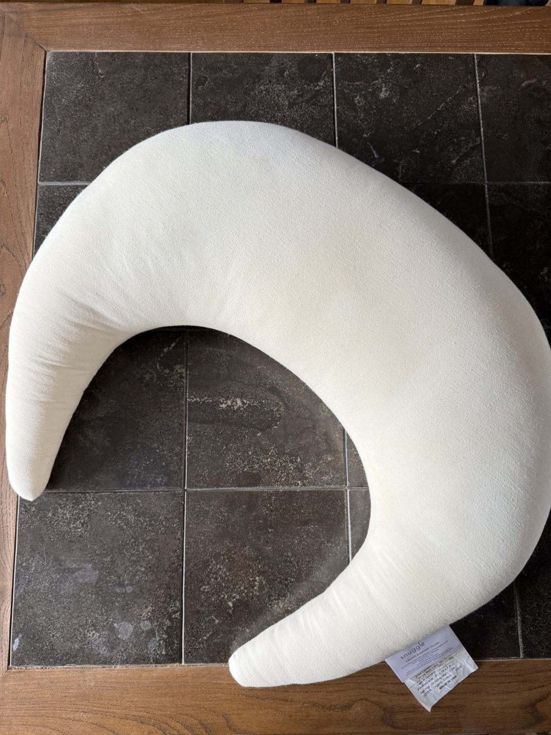 SnuggleMe Organic Feeding Support Pillow - Crescent Shape - photo 3