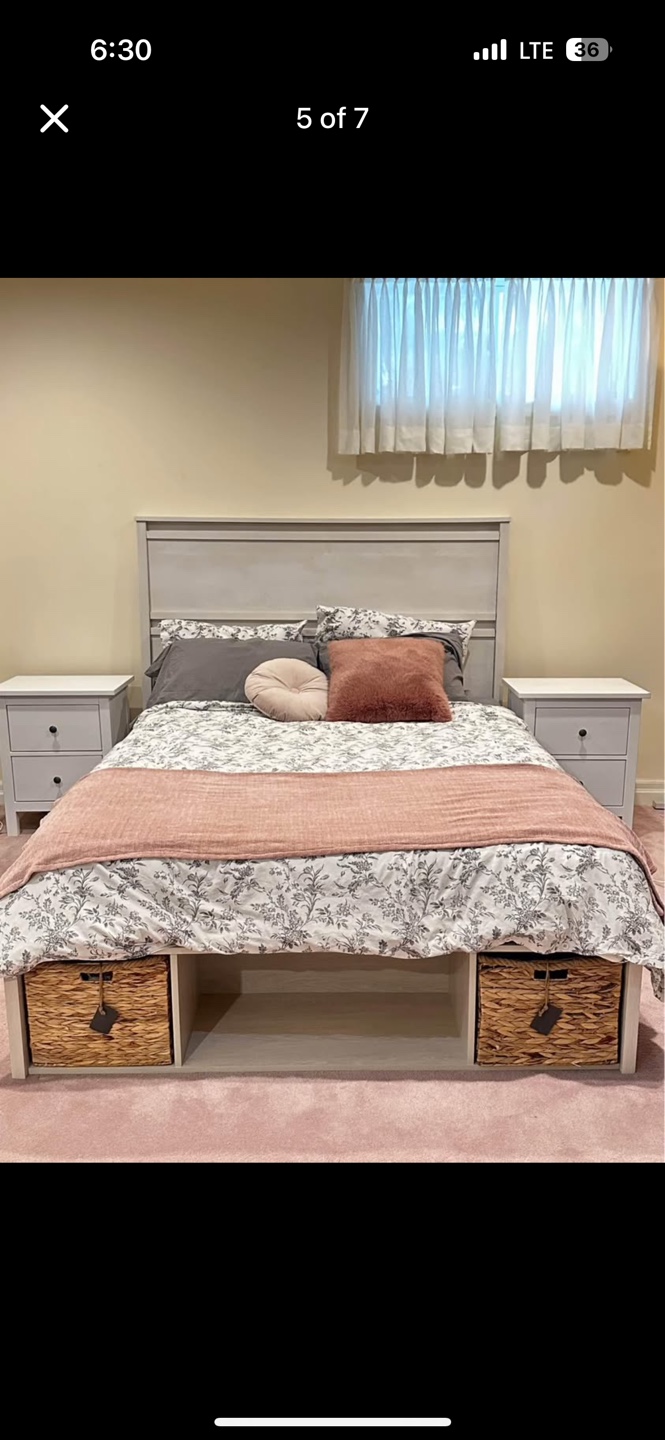 South Shore Queen Platform Bed with Storage - photo 3