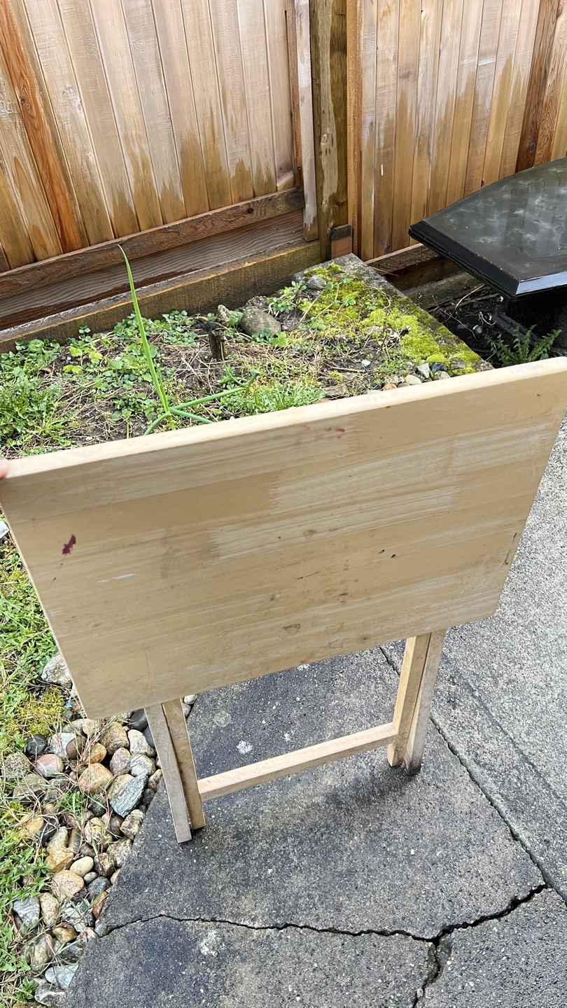 Wooden Folding Tray Table - photo 2