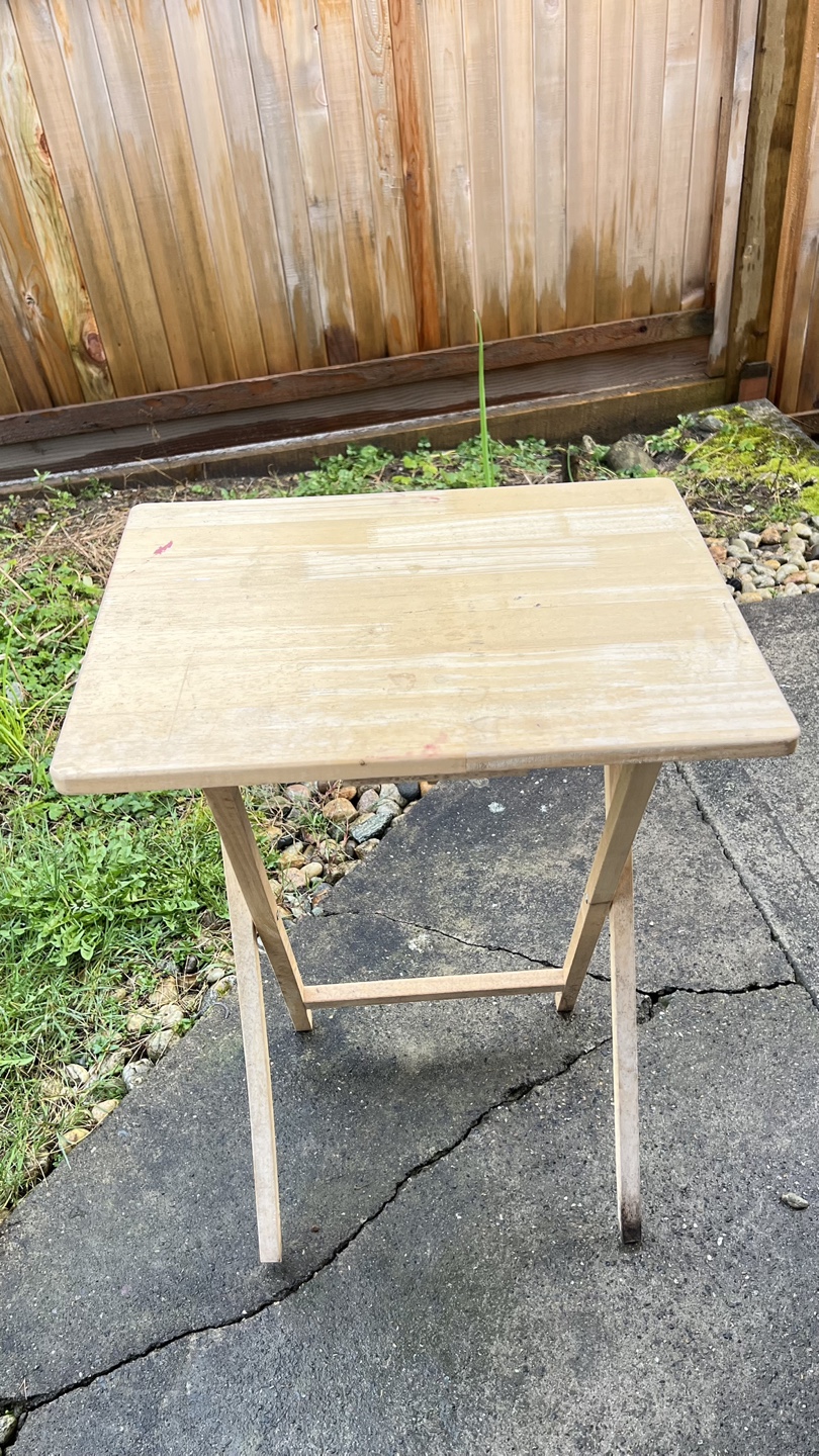 Wooden Folding Tray Table