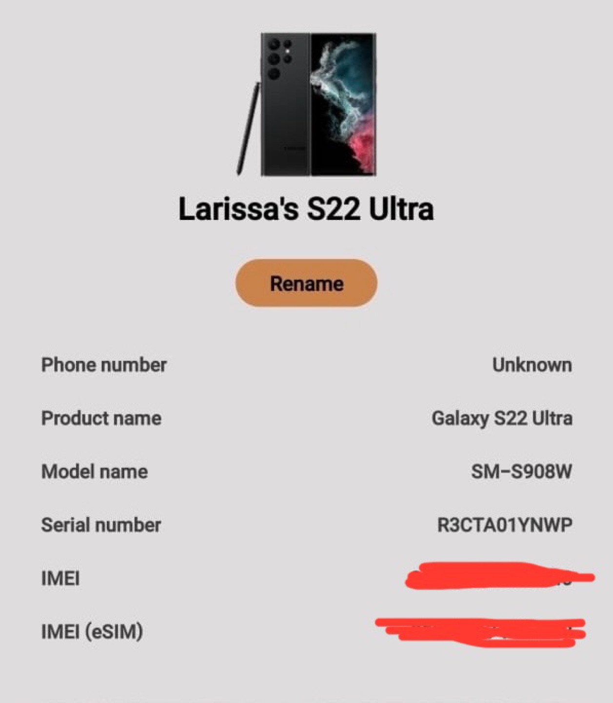 Samsung Galaxy S22 Ultra - 128 with original Boxed - photo 2