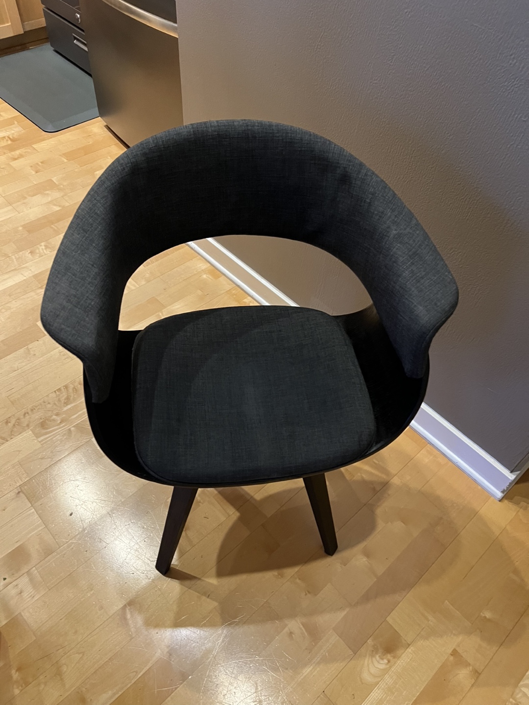 Modern Dark Gray Fabric office Chair - photo 2