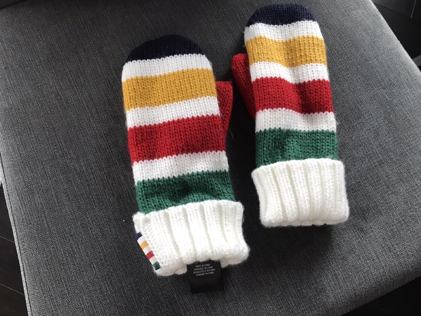 HBC Stripes Adult’s Multistripe Mittens