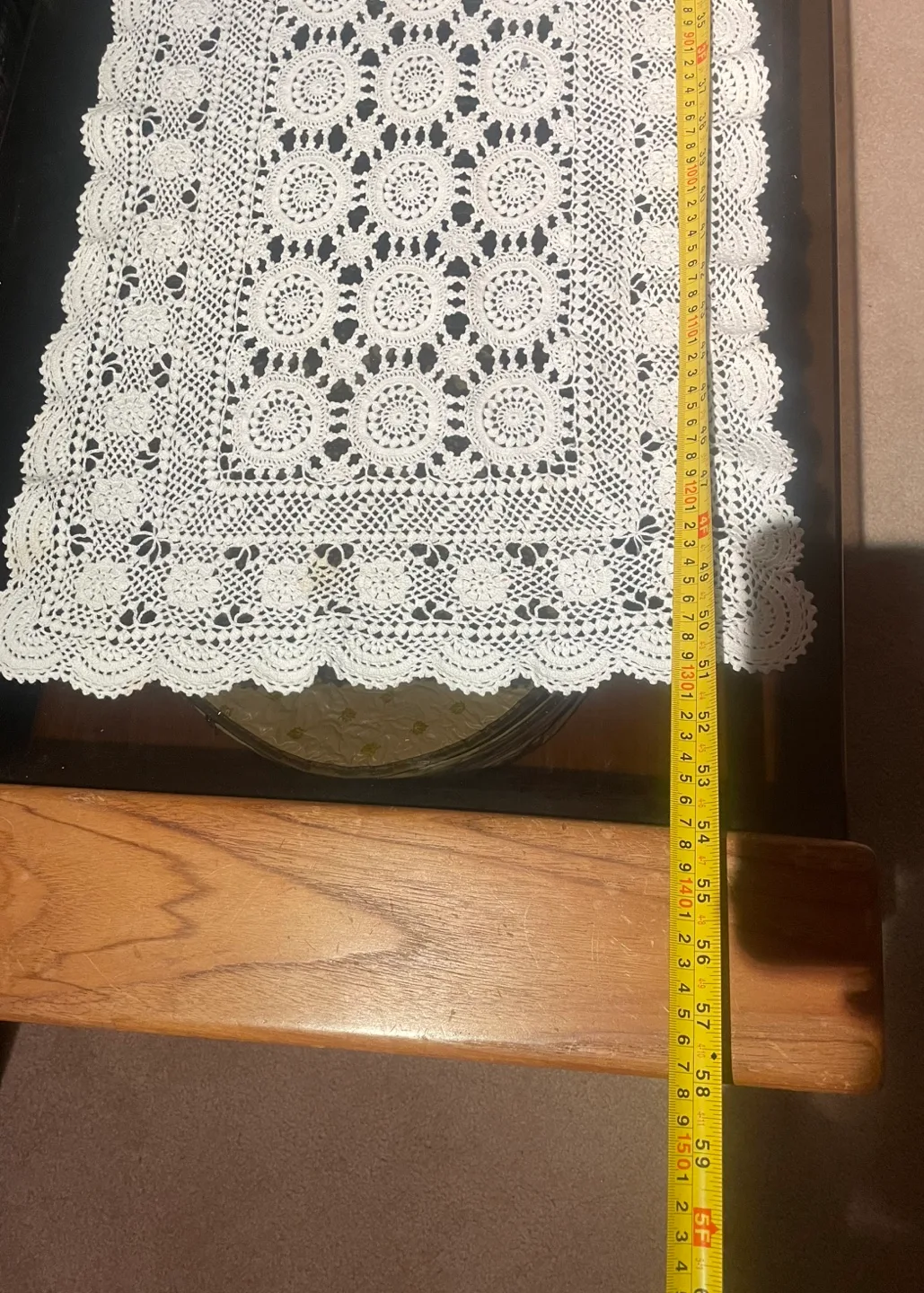 Solid Oak Coffee Table with Glass Top image indicator(6)