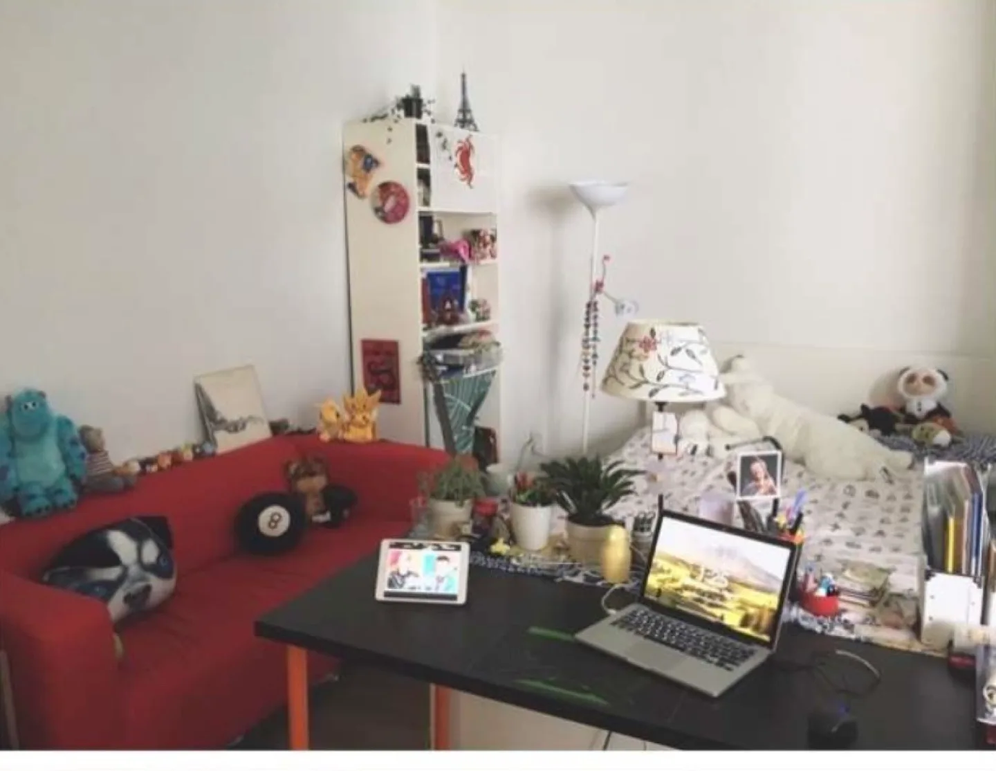 IKEA LAGKAPTEN/ADILS Desk - Black/orange image indicator(2)