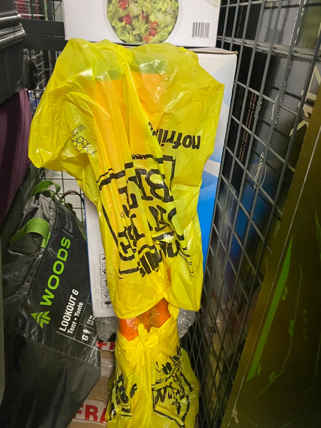 IKEA LAGKAPTEN/ADILS Desk - Black/orange image indicator(4)