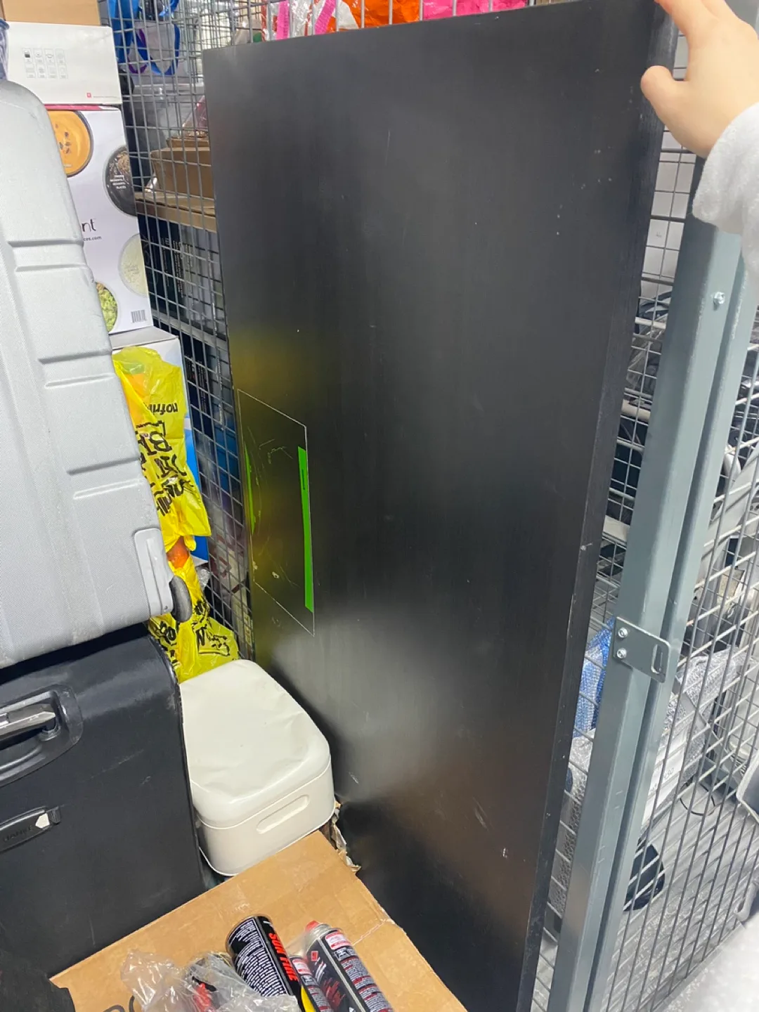 IKEA LAGKAPTEN/ADILS Desk - Black/orange image indicator(3)