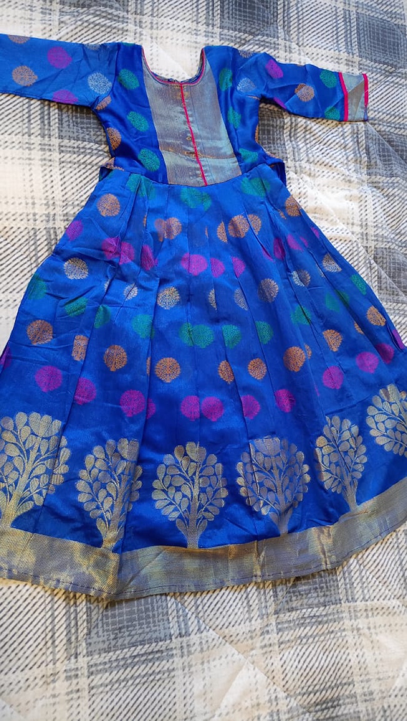 Beautiful Girls' Pattu gown.