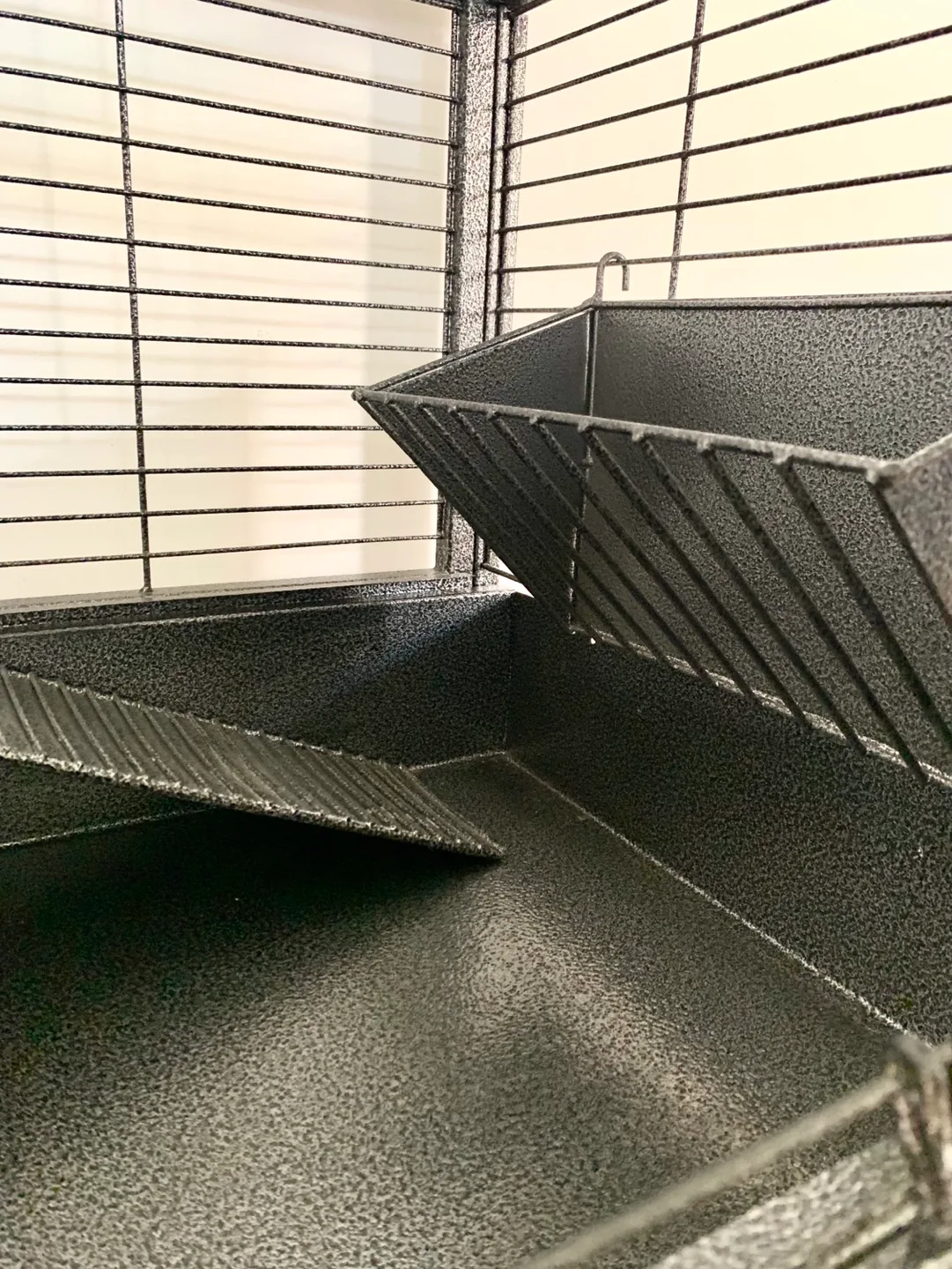 Large Rabbit Cage with Ramp and Stand image indicator(4)