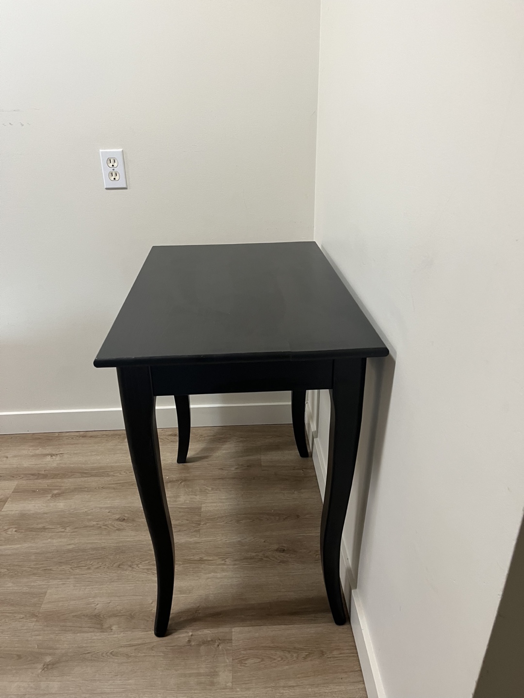 Black Writing Desk with Single Drawer - photo 3