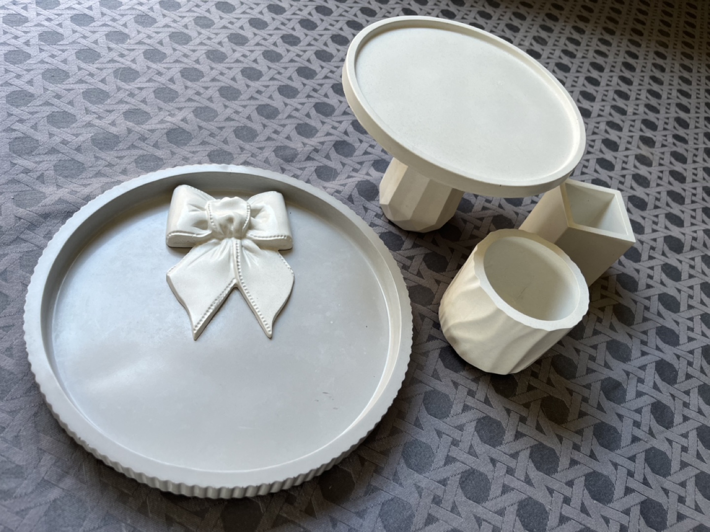 Modern Concrete Decor Set - Trays & Dishes