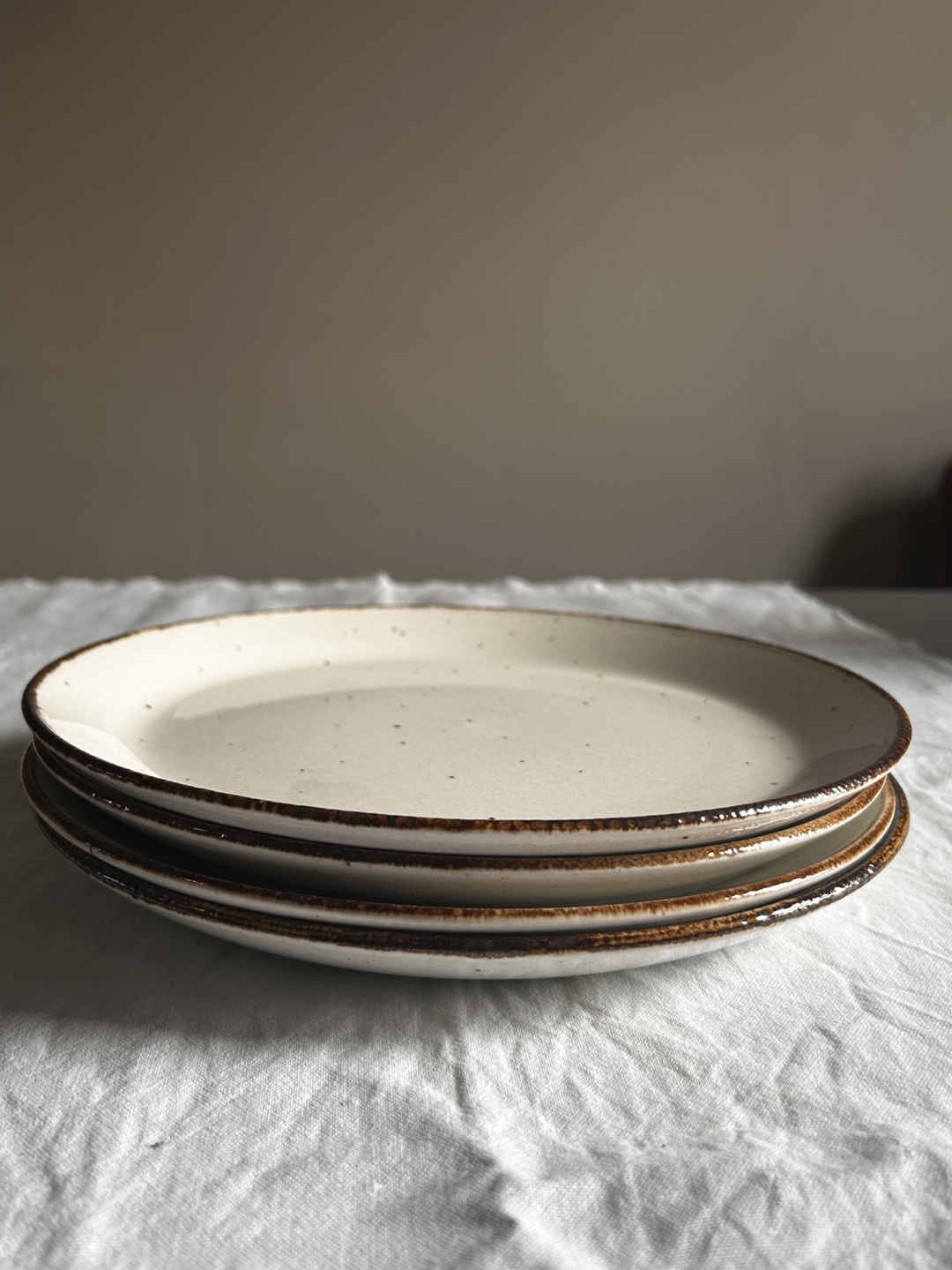Set of 4 Speckled Dinner Plates