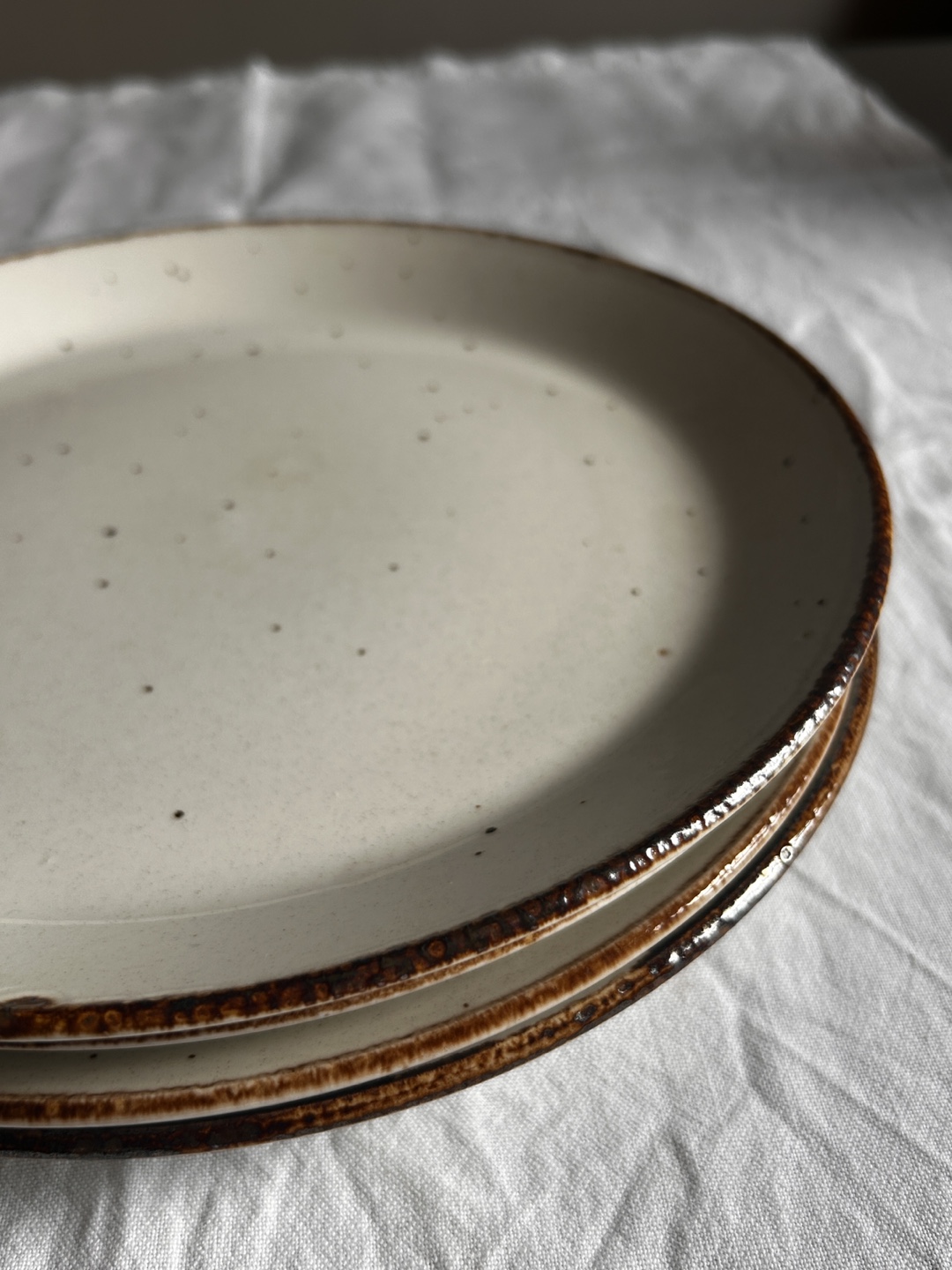 Set of 4 Speckled Dinner Plates - photo 3