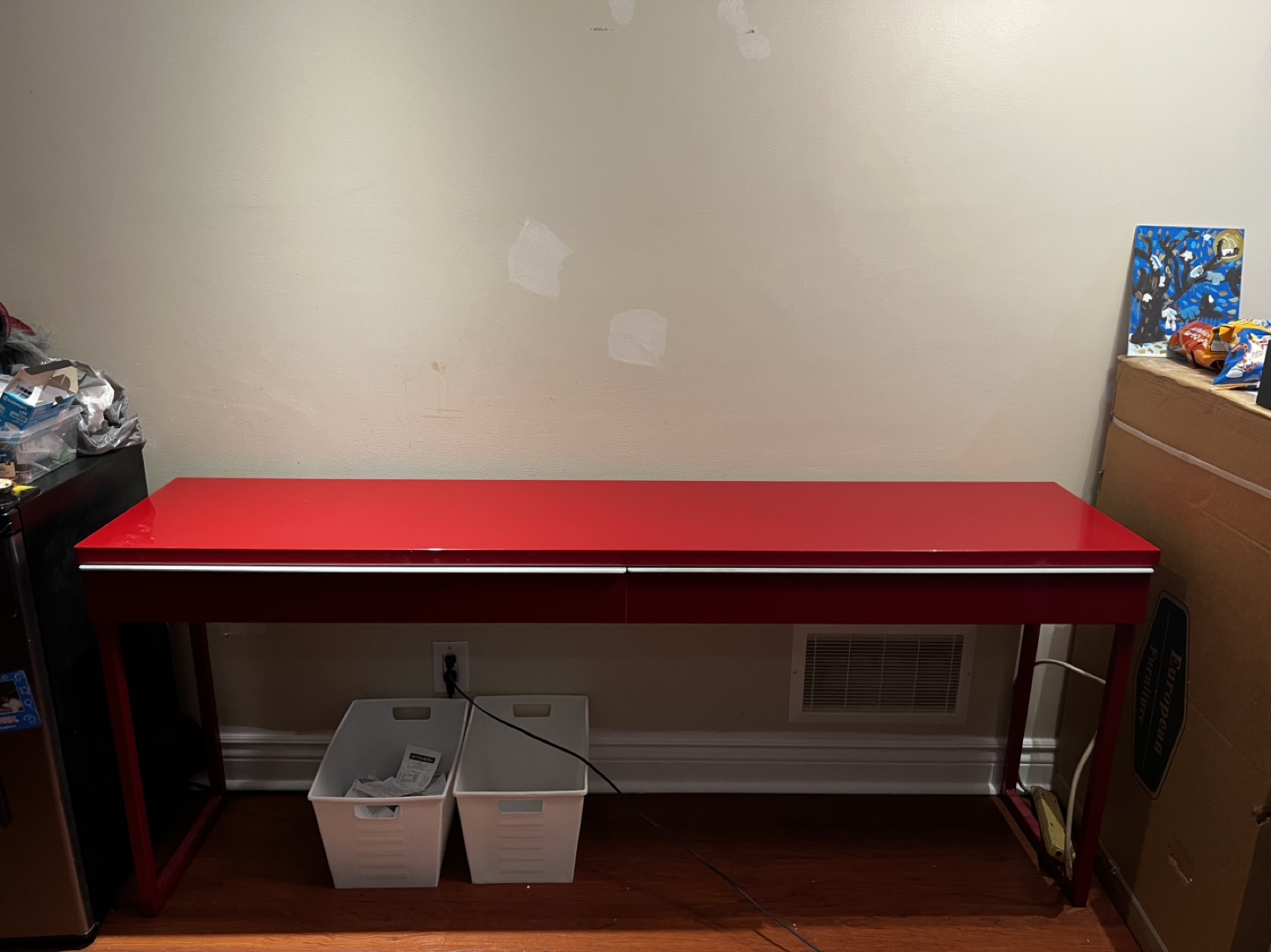 Red Desk/Console Table