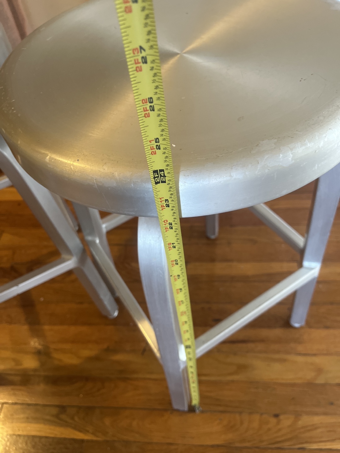 Pair of Metal Bar Stools - photo 3