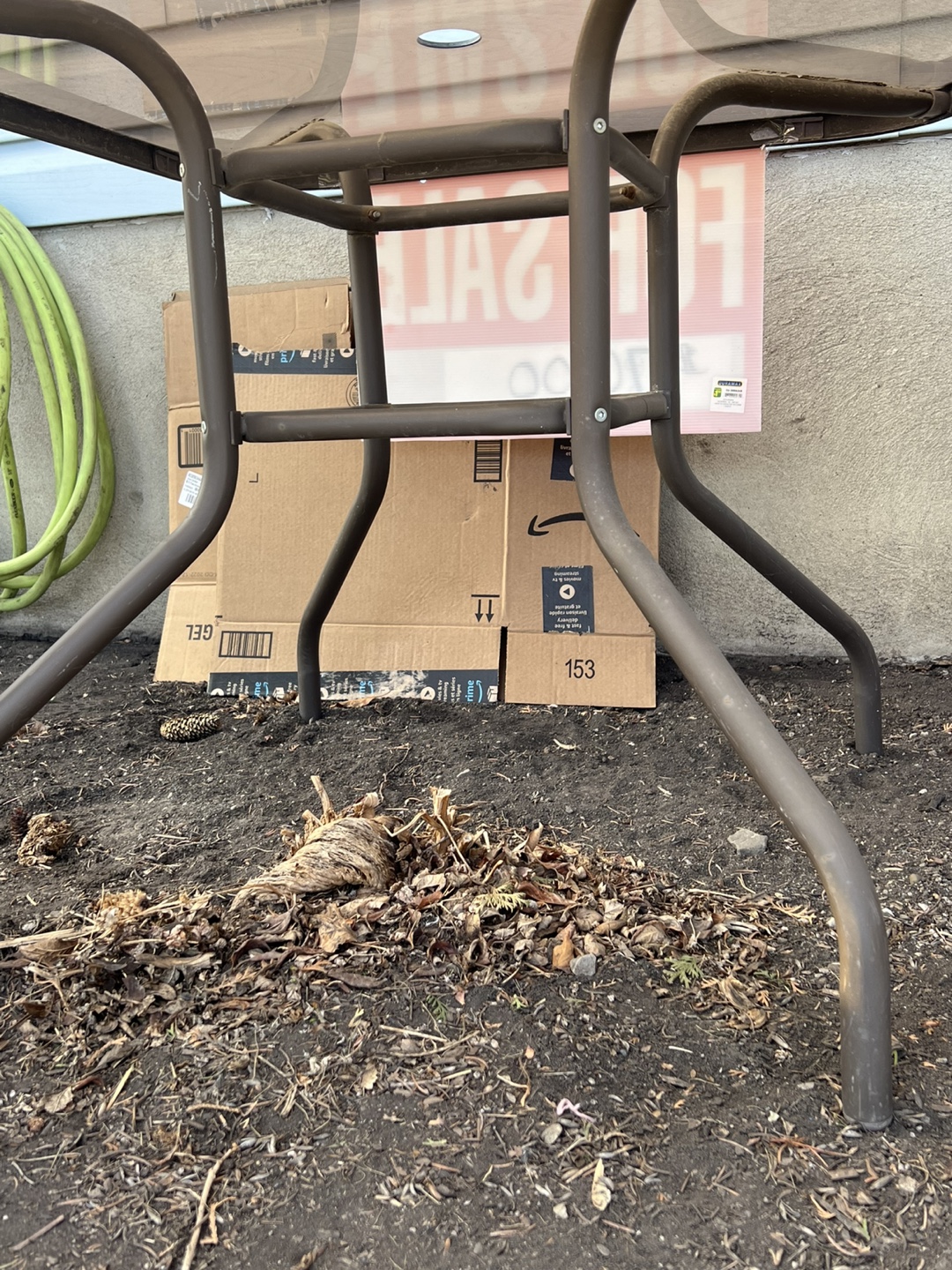 Square Glass Top Patio Table - photo 3