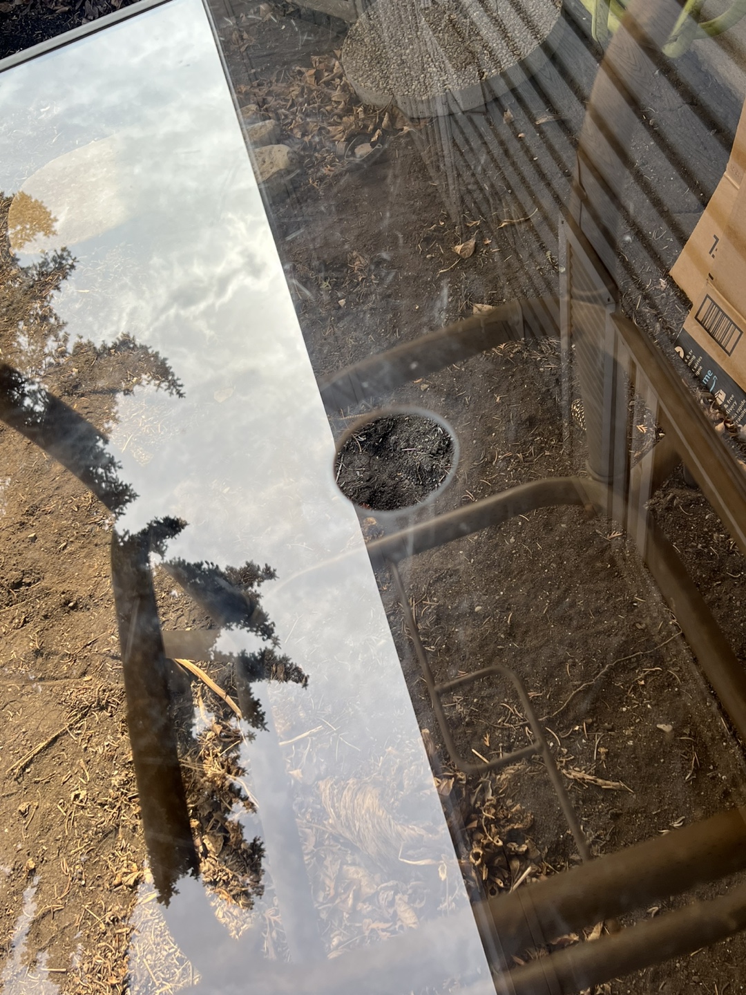Square Glass Top Patio Table - photo 2