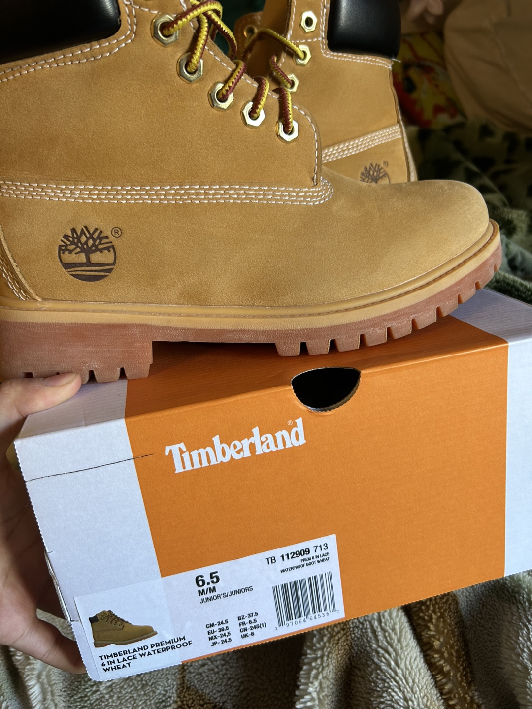 Timberland 6" Waterproof Boots - Wheat/Wheat, Size 6.5 - photo 3