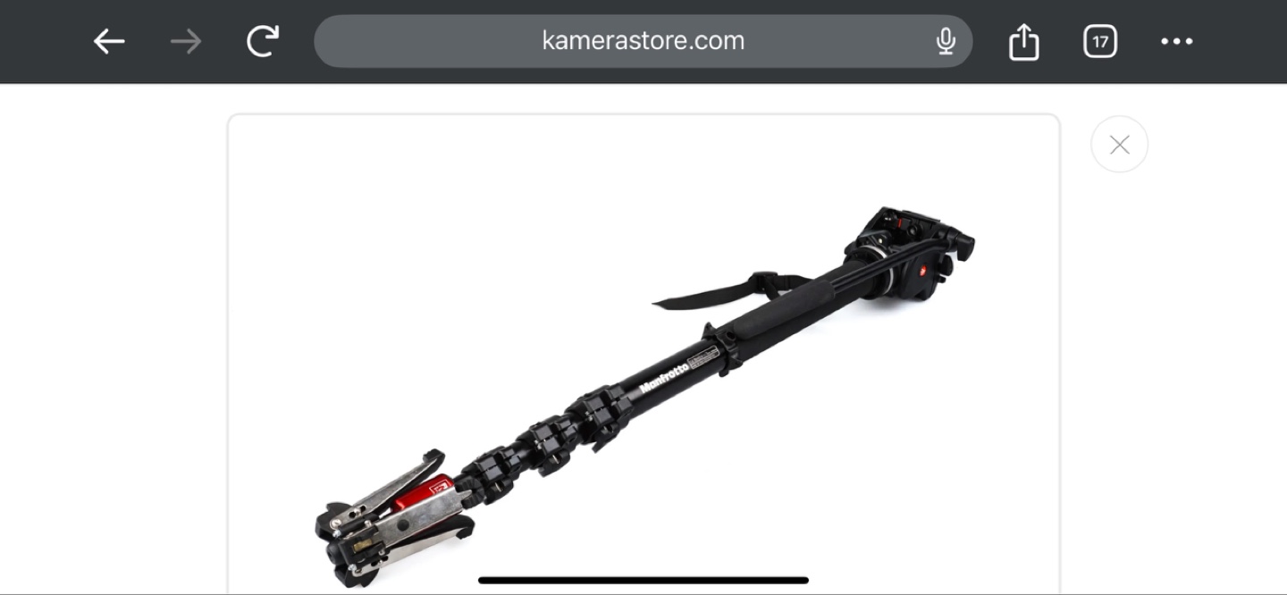 Manfrotto 561BHDV-1 Fluid Video Monopod with Head - photo 3