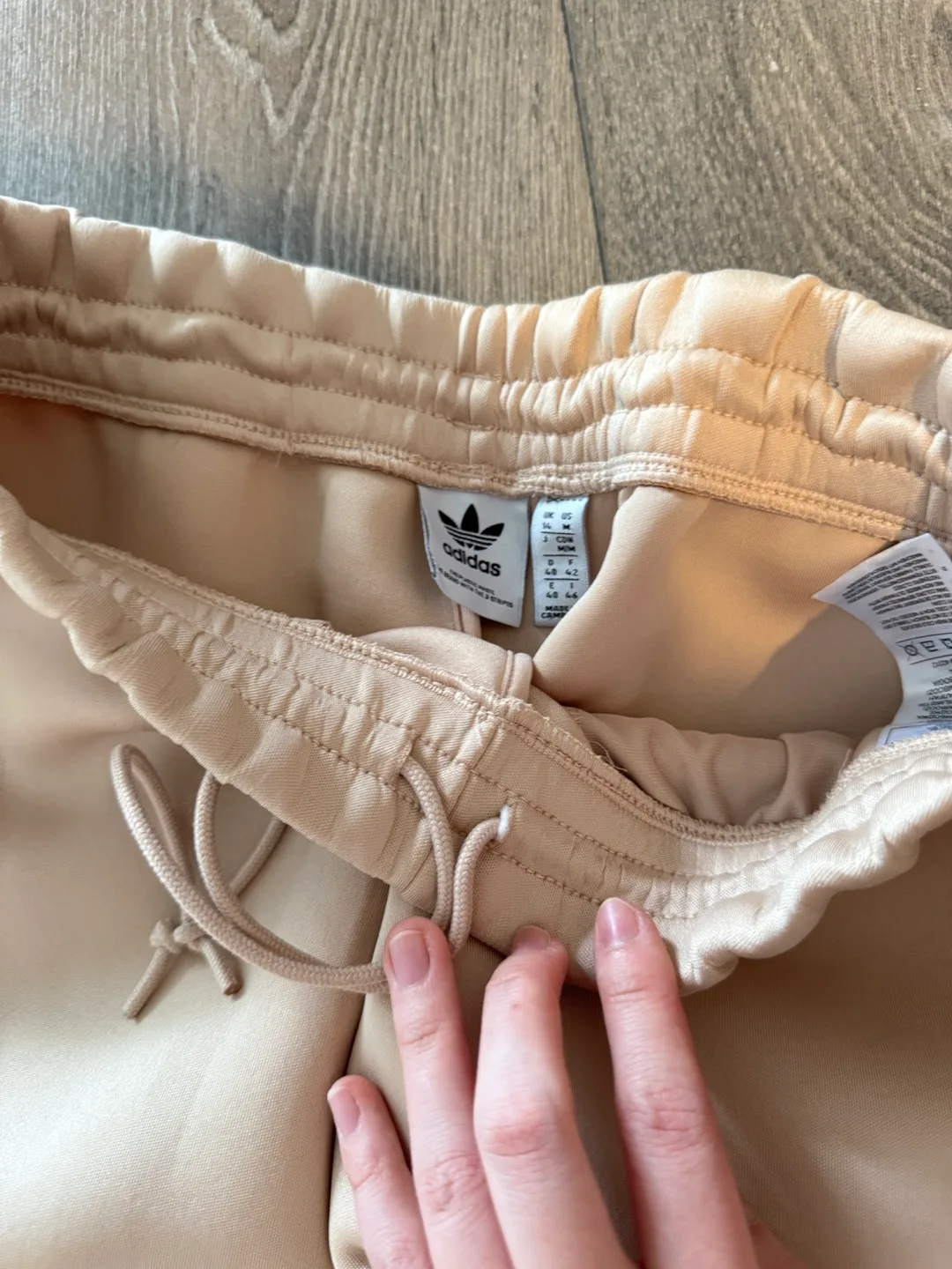 Adidas Women's Beige Track Pants image indicator(4)