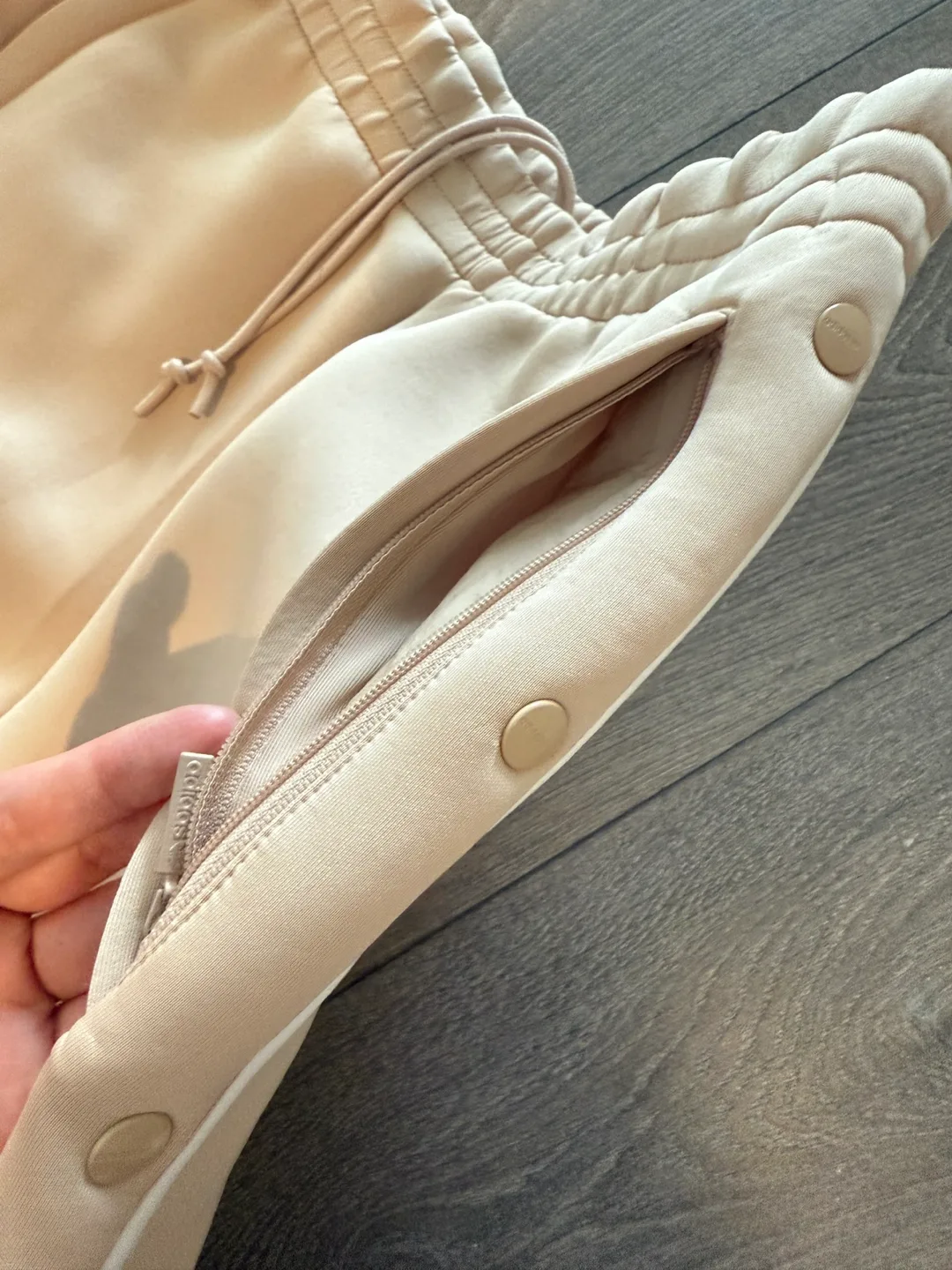 Adidas Women's Beige Track Pants image indicator(3)