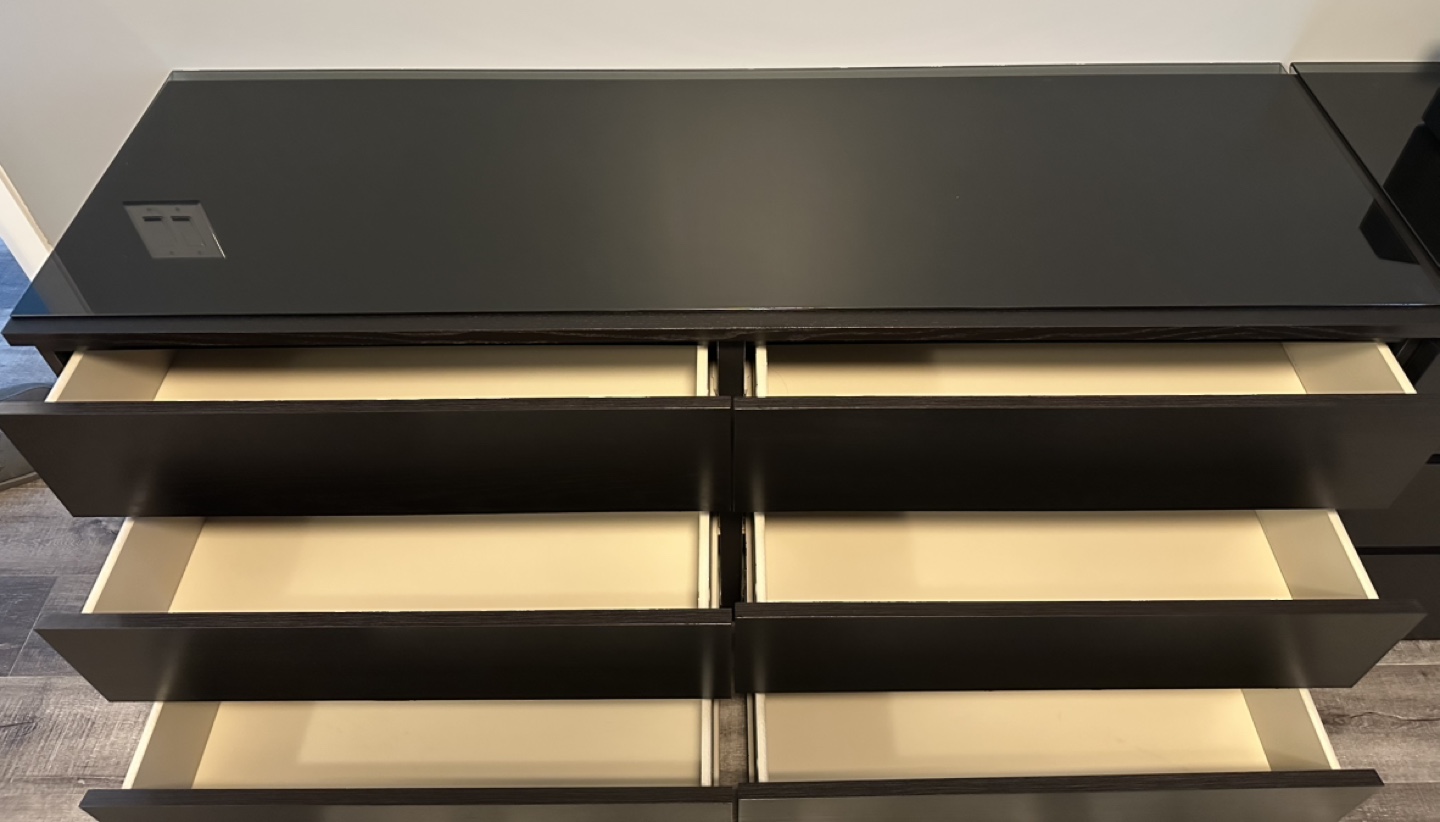 IKEA MALM 6-Drawer Dresser - Black-Brown - photo 2