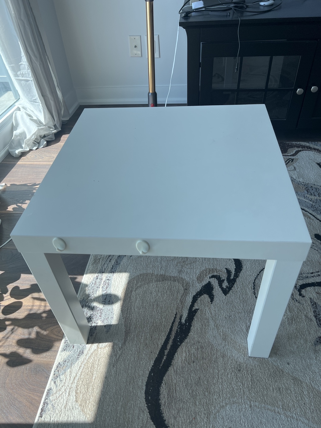 White Square Side Table - photo 3