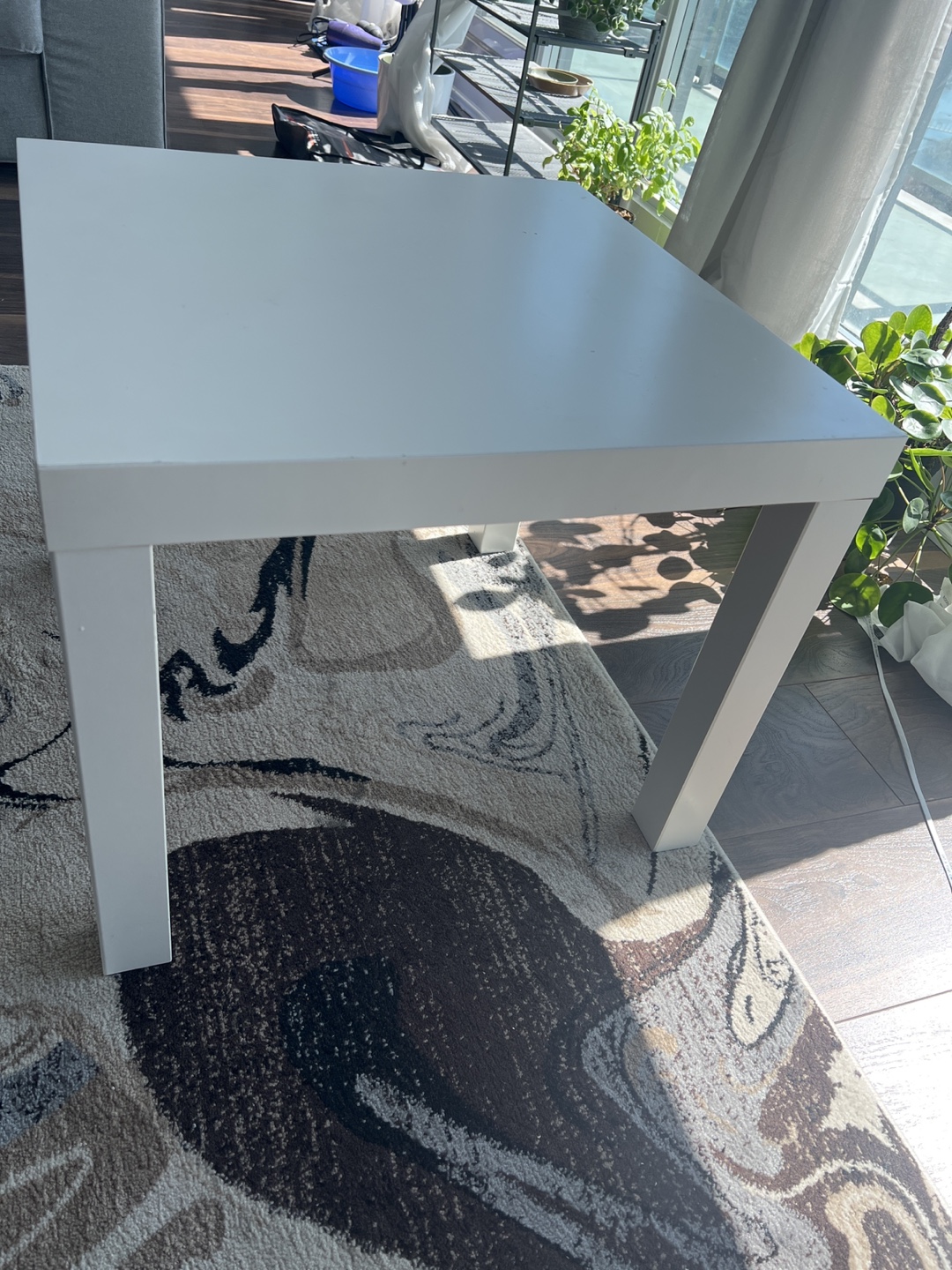 White Square Side Table - photo 4