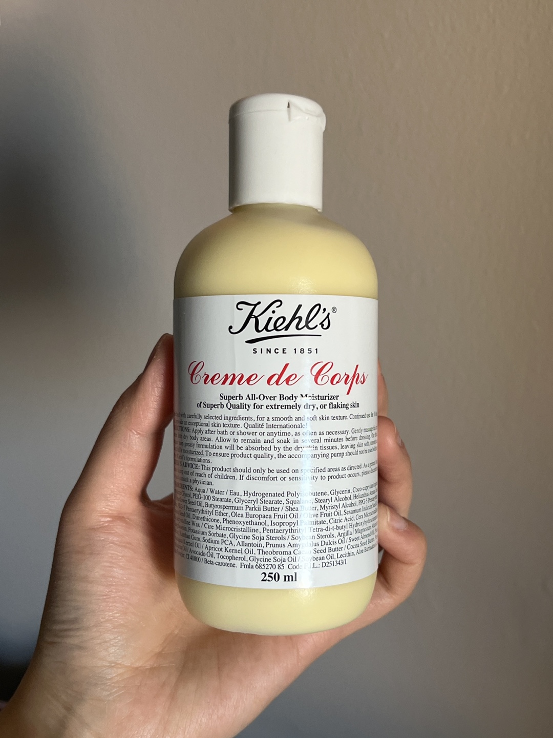 Kiehl's Creme de Corps Superb All-Over Body Moisturizer