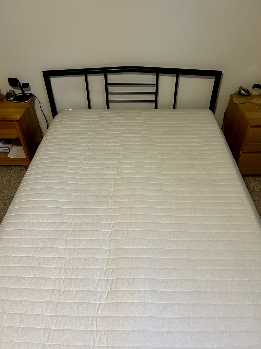 Double Bed Frame and Mattress