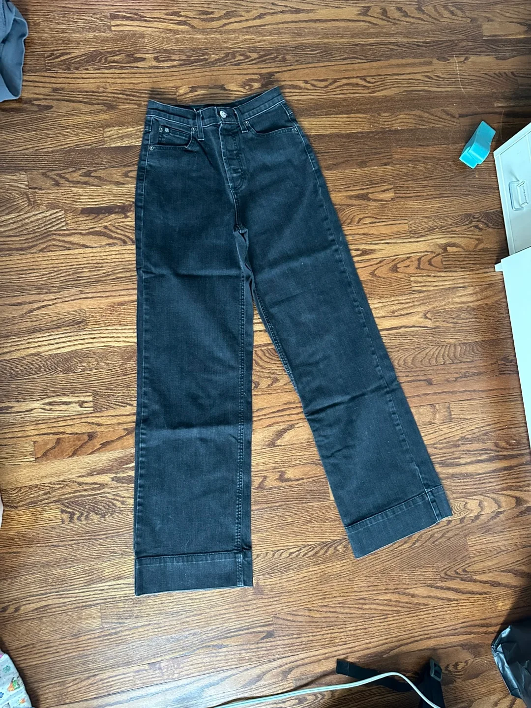 Black Wide Leg Jeans thumbnail