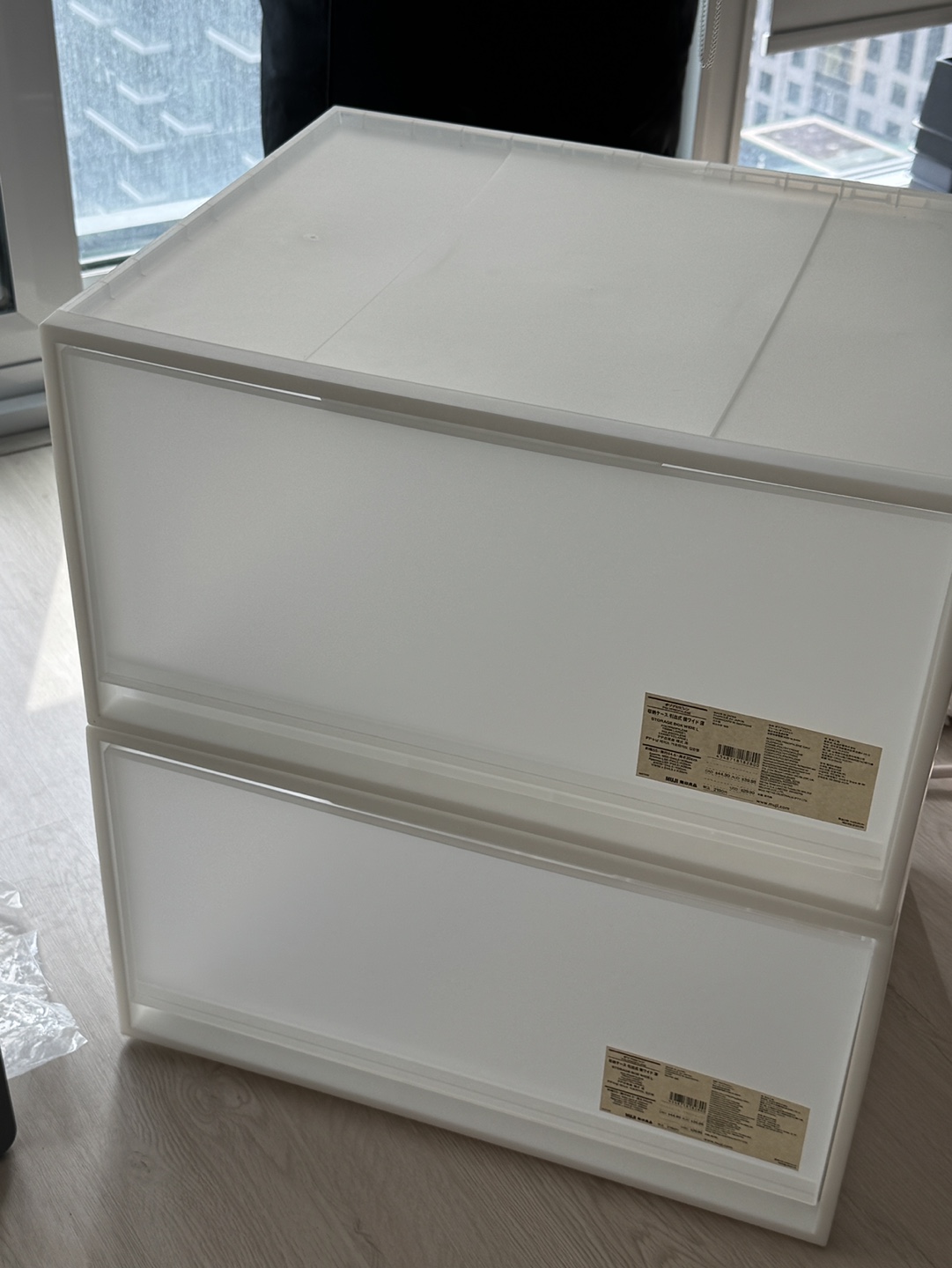 Muji two plastic drawer