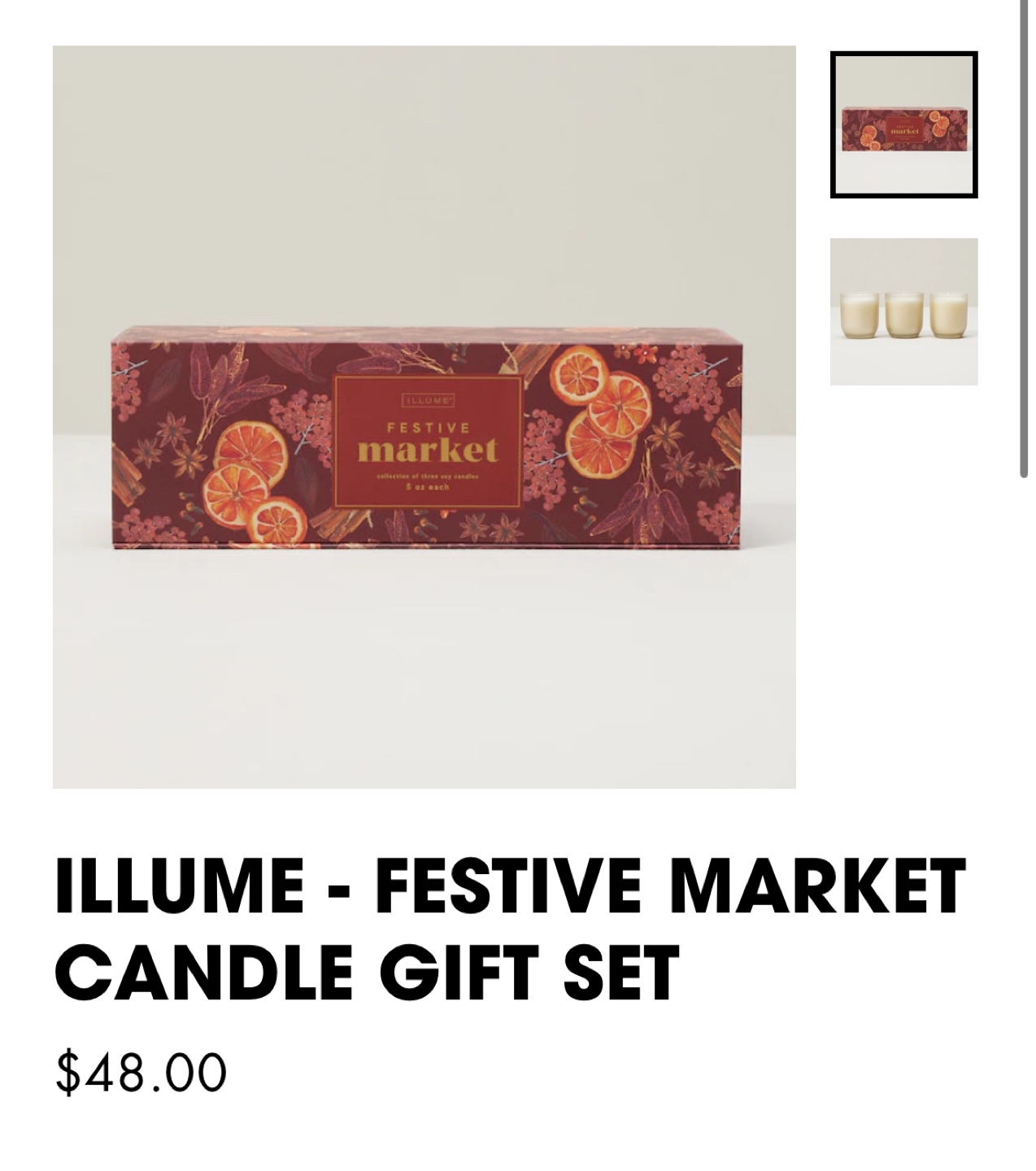 ILLUME Festive Market Candle Gift Set - NEW - photo 3
