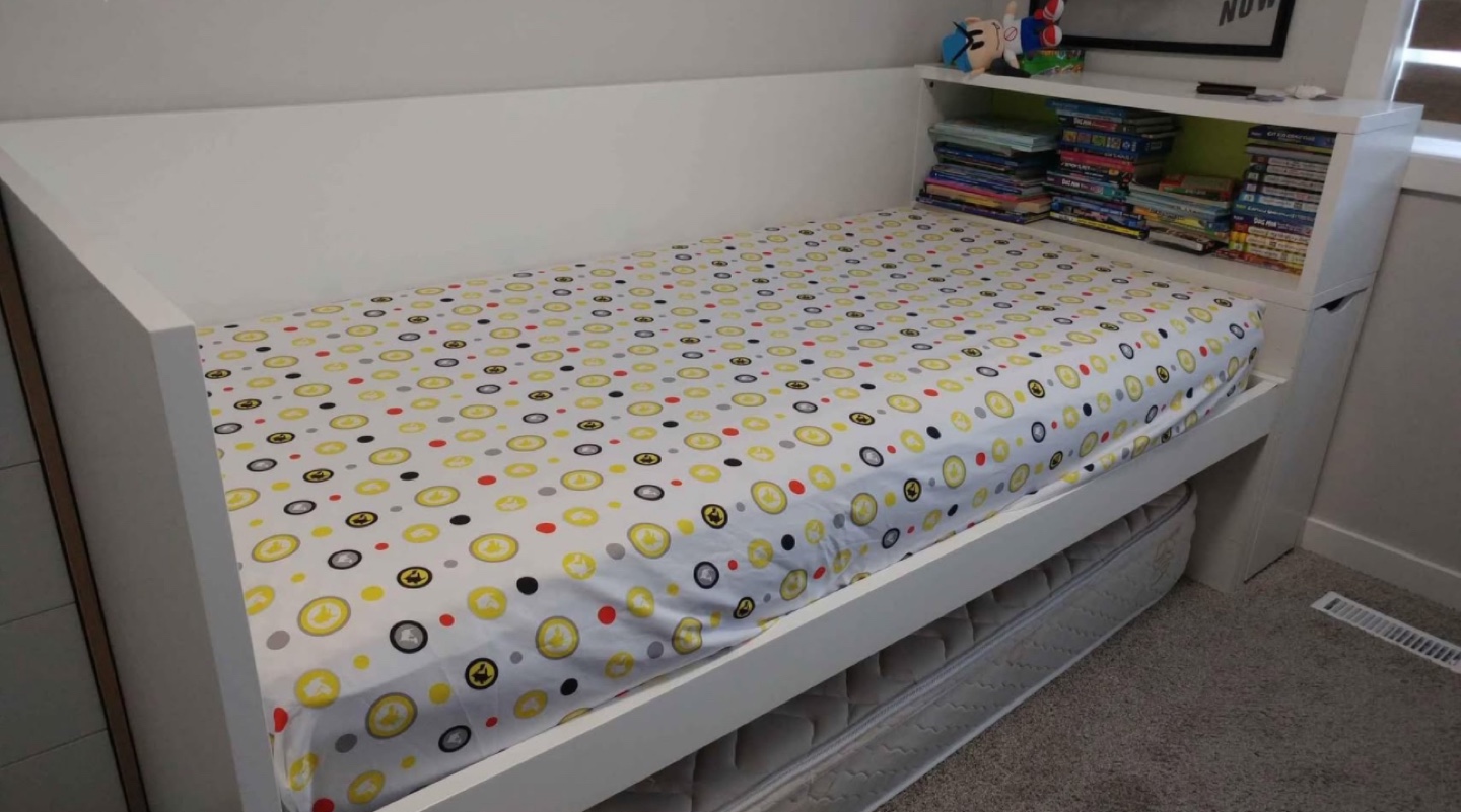 Twin-size Bookcase Bed