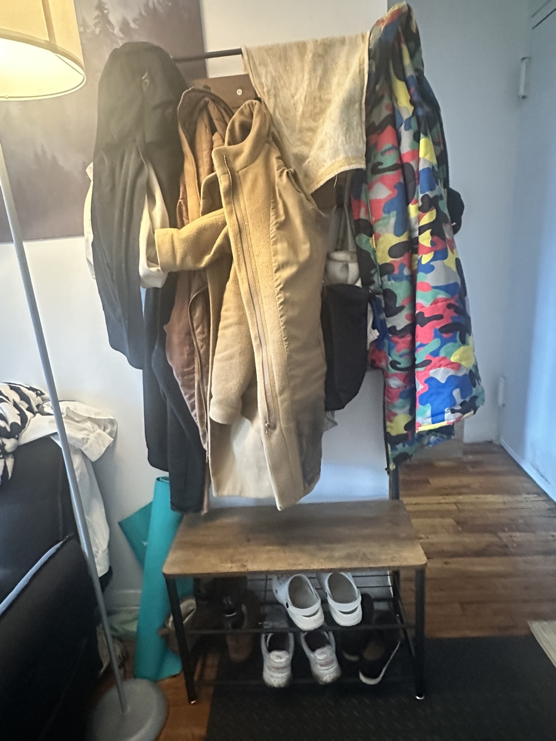 VASAGLE Coat Rack, Bench, Shoe Rack - photo 5