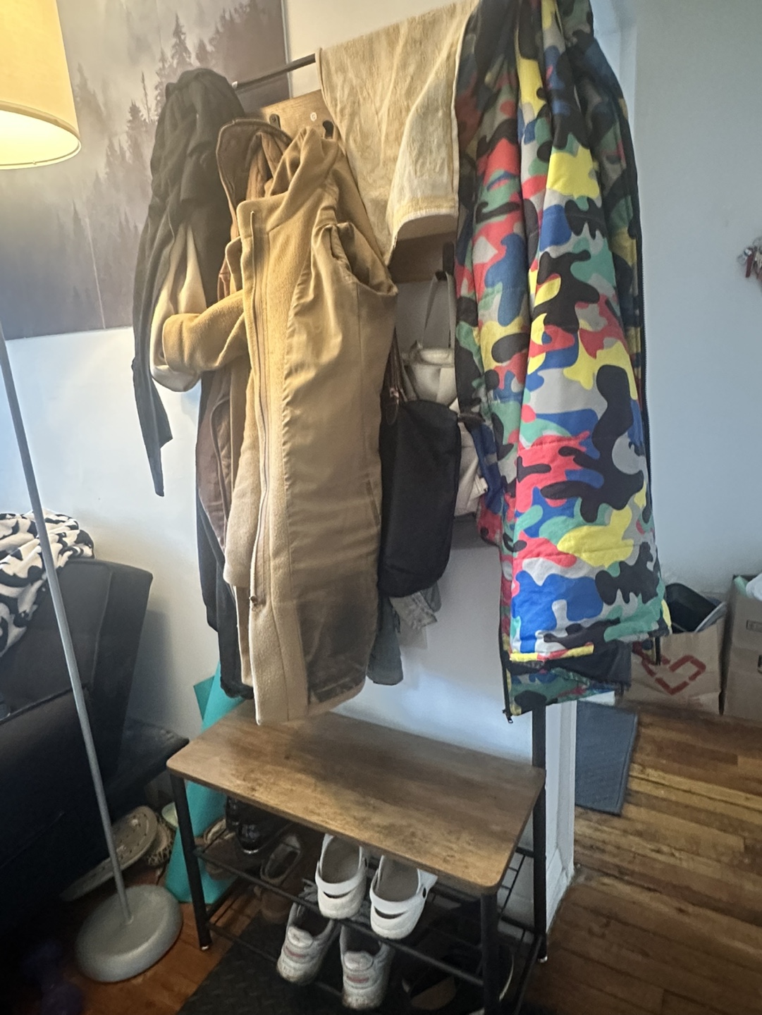 VASAGLE Coat Rack, Bench, Shoe Rack - photo 4