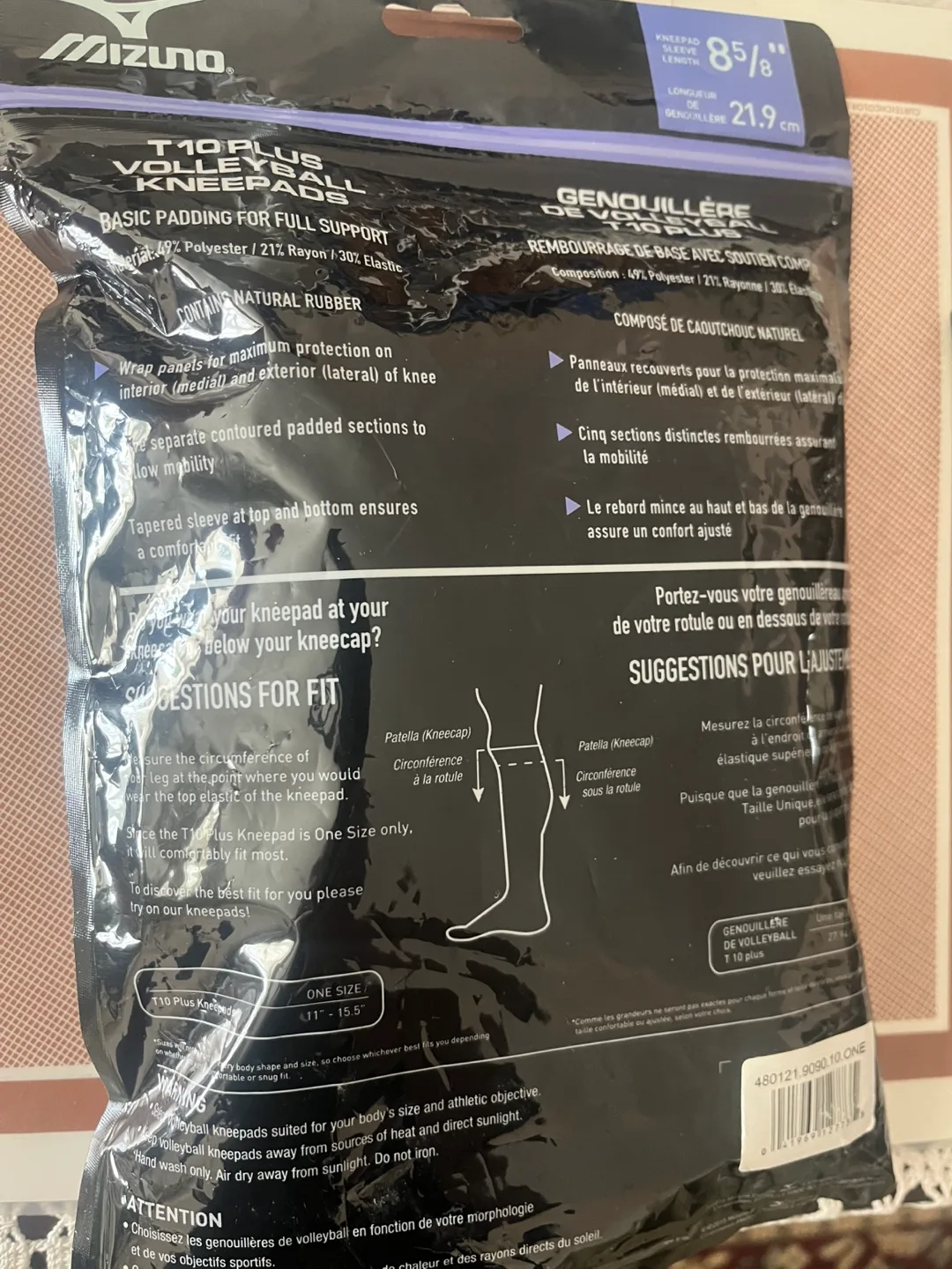 NEW Mizuno T10 Plus Volleyball Kneepads - One Size image indicator(5)