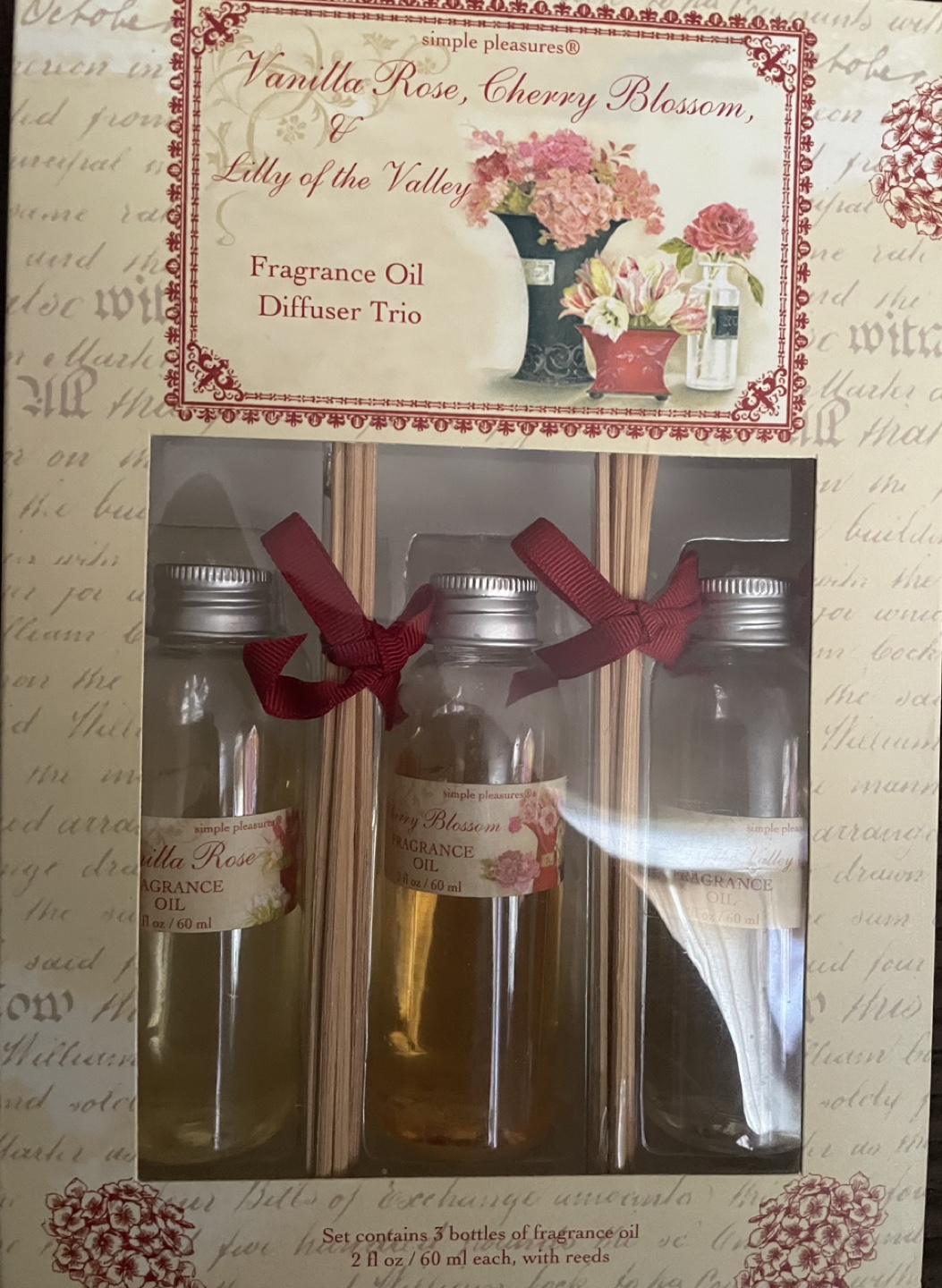 Simple Pleasures Fragrance Oil Diffuser Trio