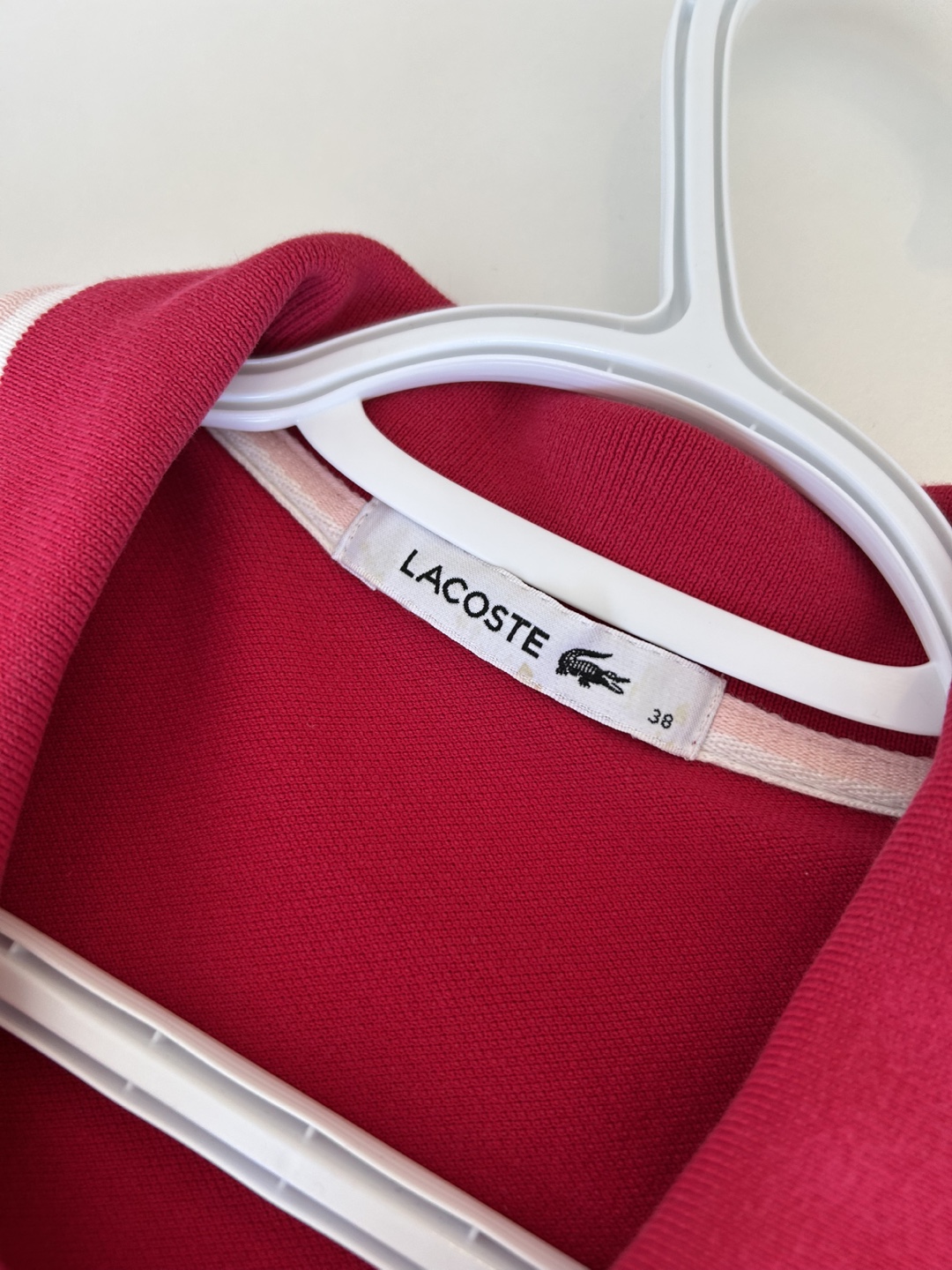 Lacoste Women's Red Polo Dress, Size 38 - photo 2
