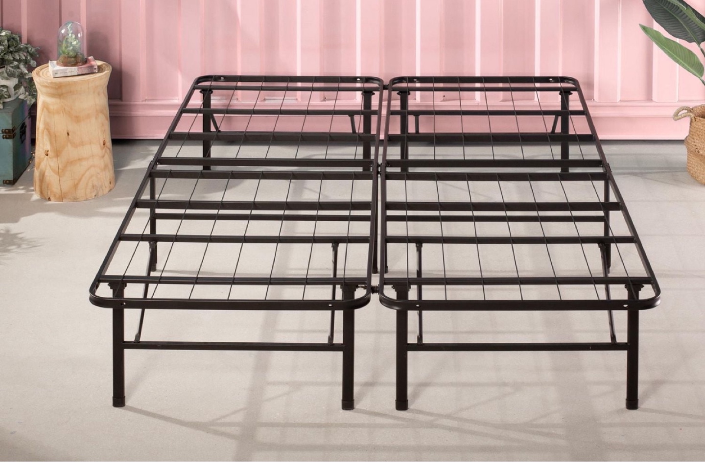 Queen Mattress and Metal Frame Set