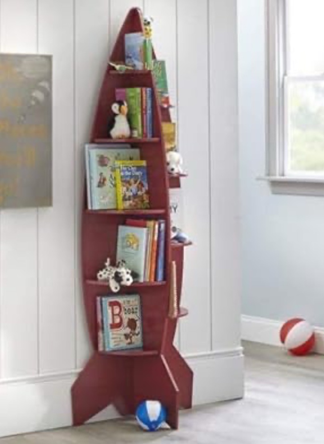 Rocket-shaped bookshelf - Kids Bookcase - photo 2