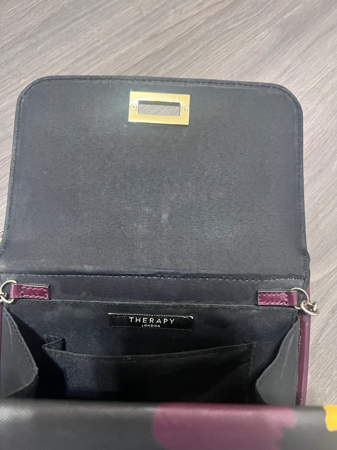 Therapy London Purple and Black Crossbody Bag image indicator(4)