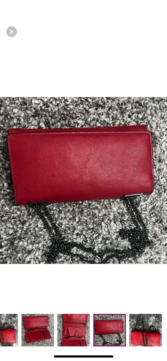 Red Chain Strap Wallet Clutch image indicator(2)